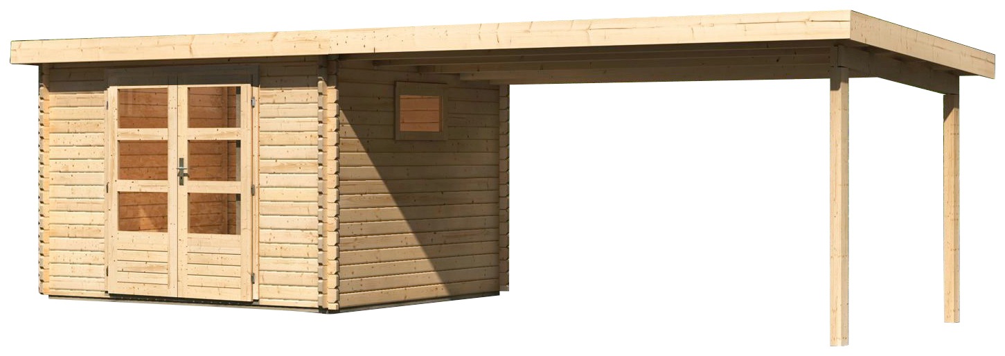 WOODFeeling Gartenhaus "Trittau 3", mit Anbaudach günstig online kaufen
