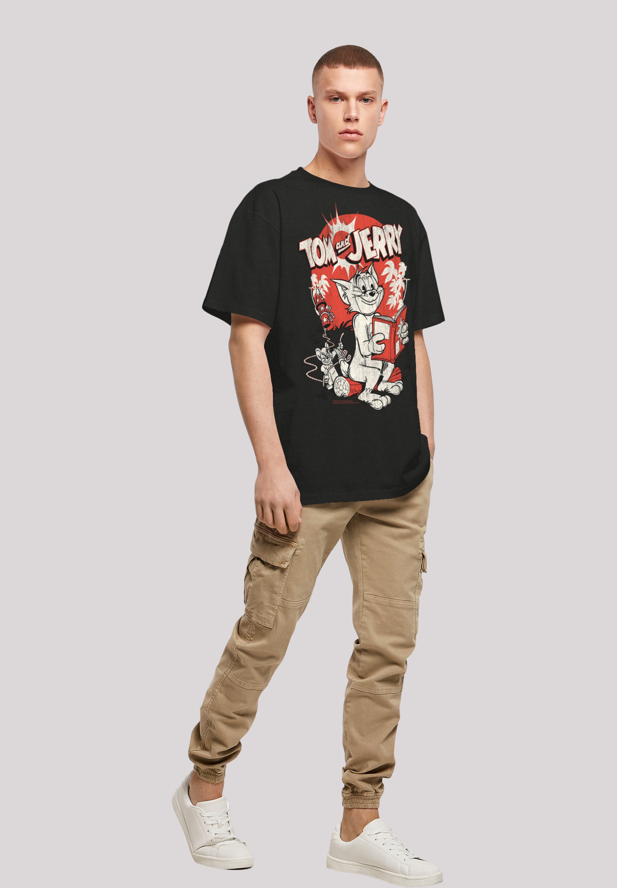 F4NT4STIC T-Shirt »Tom und Jerry Rocket Prank«, Print