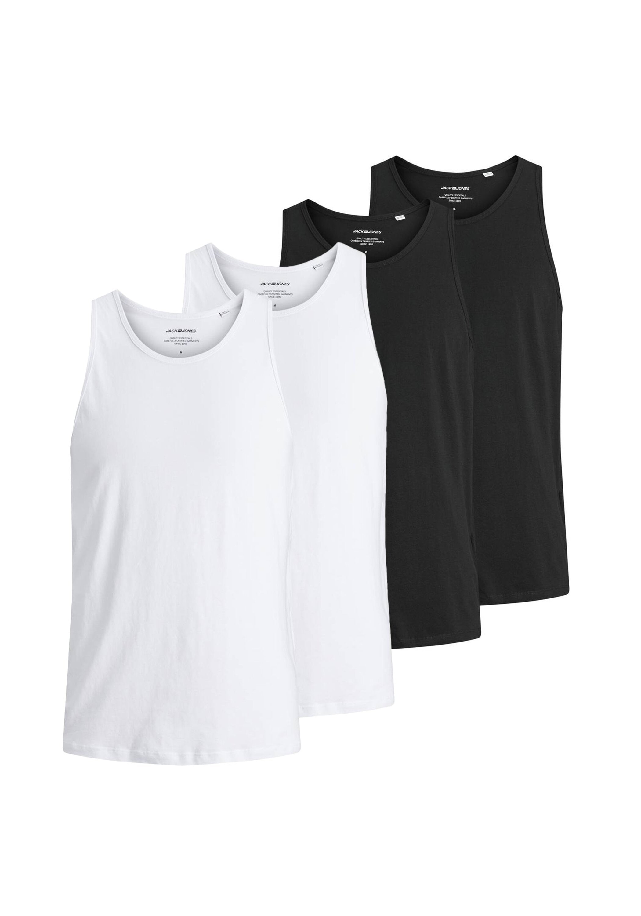 Jack & Jones Unterhemd "Unterhemd JACBASIC TANKTOP 2PK 4er Pack"