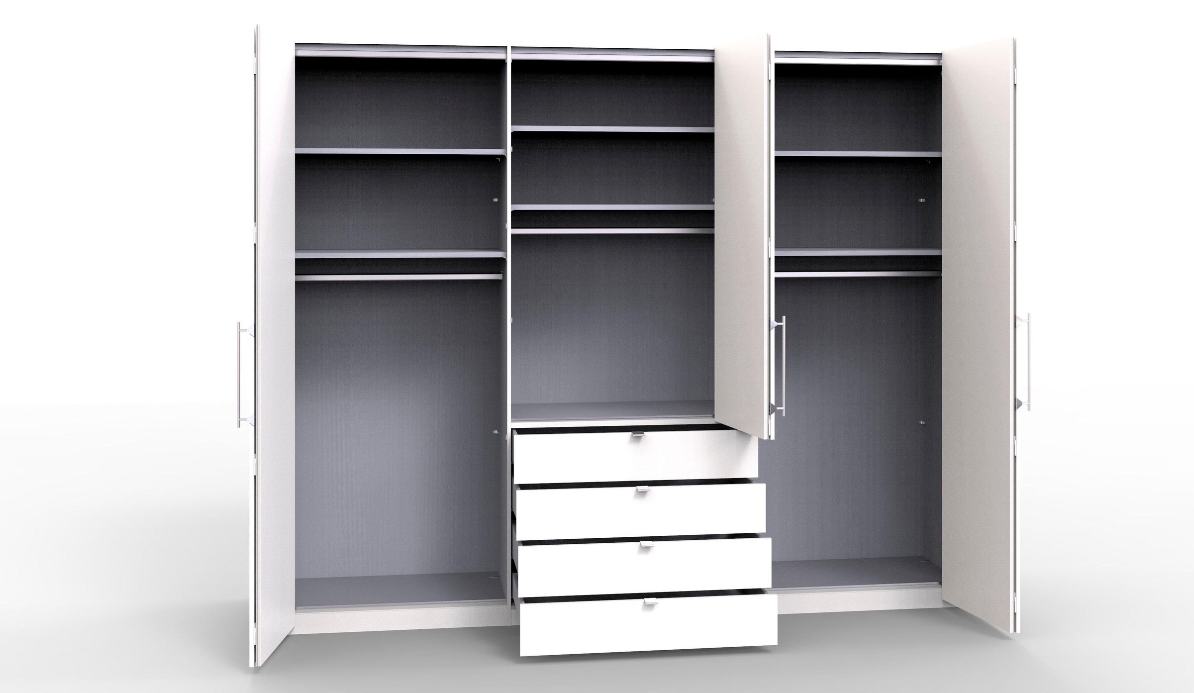 WIEMANN Kleiderschrank »Loft«, Glasfront