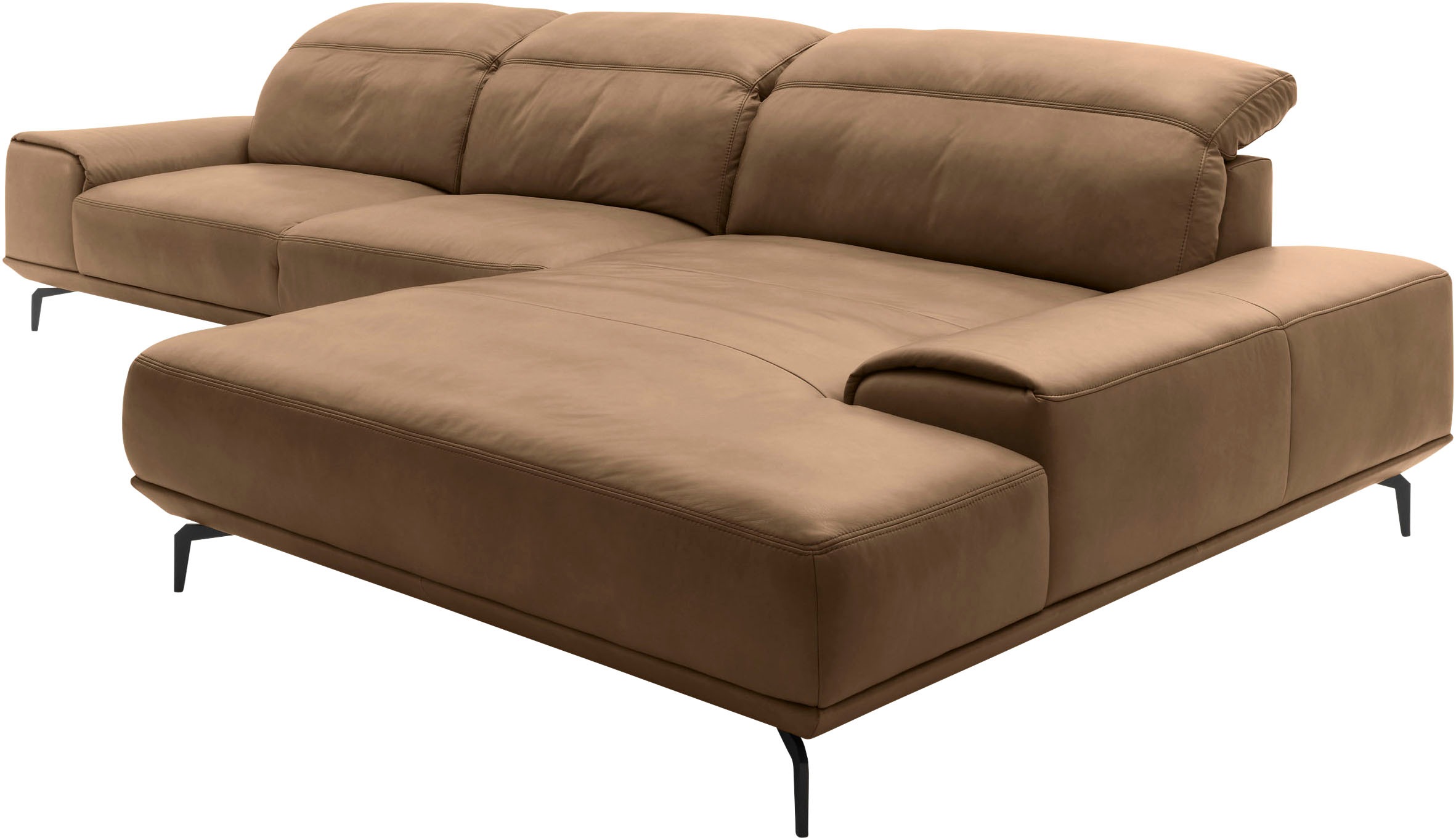 Thumbnail - Musterring Wohnlandschaft "MR 2490" Fuß schwarz, Sitzhöhe 48cm, wahlweise mit Funktionen, Maße 342x207 cm