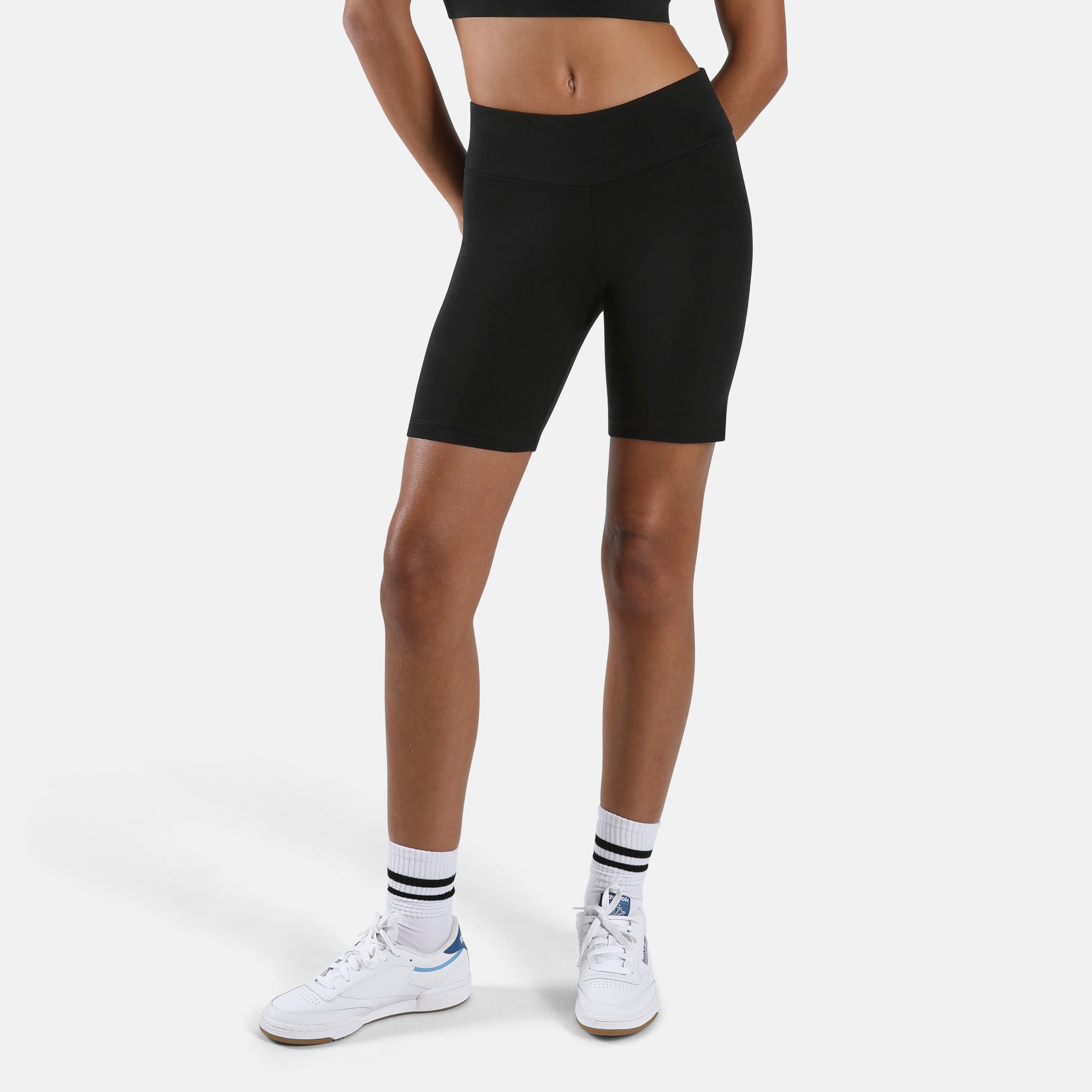 Reebok Sweatshorts "FRIDA SMALL LOGO CYCLE SHORT" aus Baumwolle und Elasthan