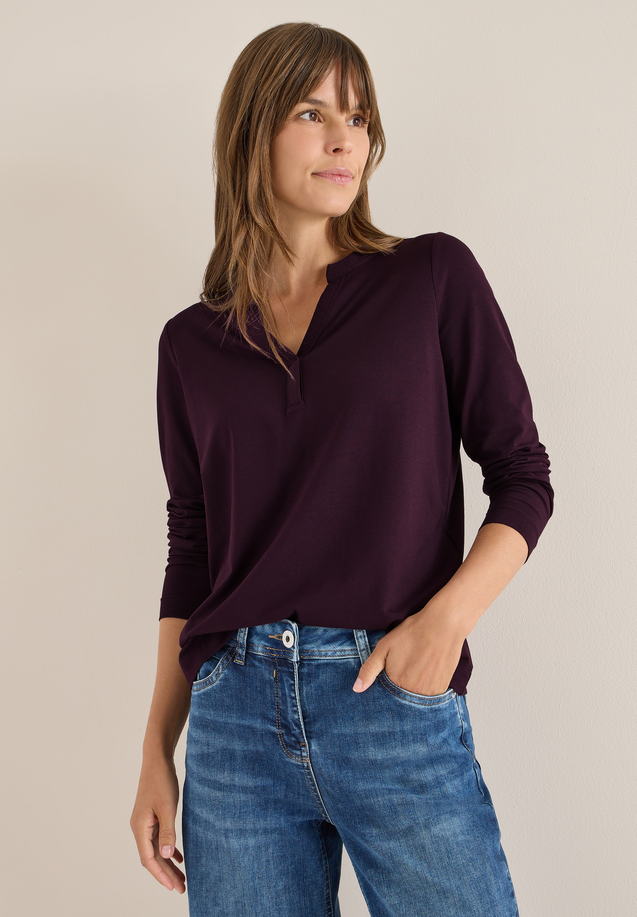 Cecil Langarmshirt im Tunika-Look günstig online kaufen
