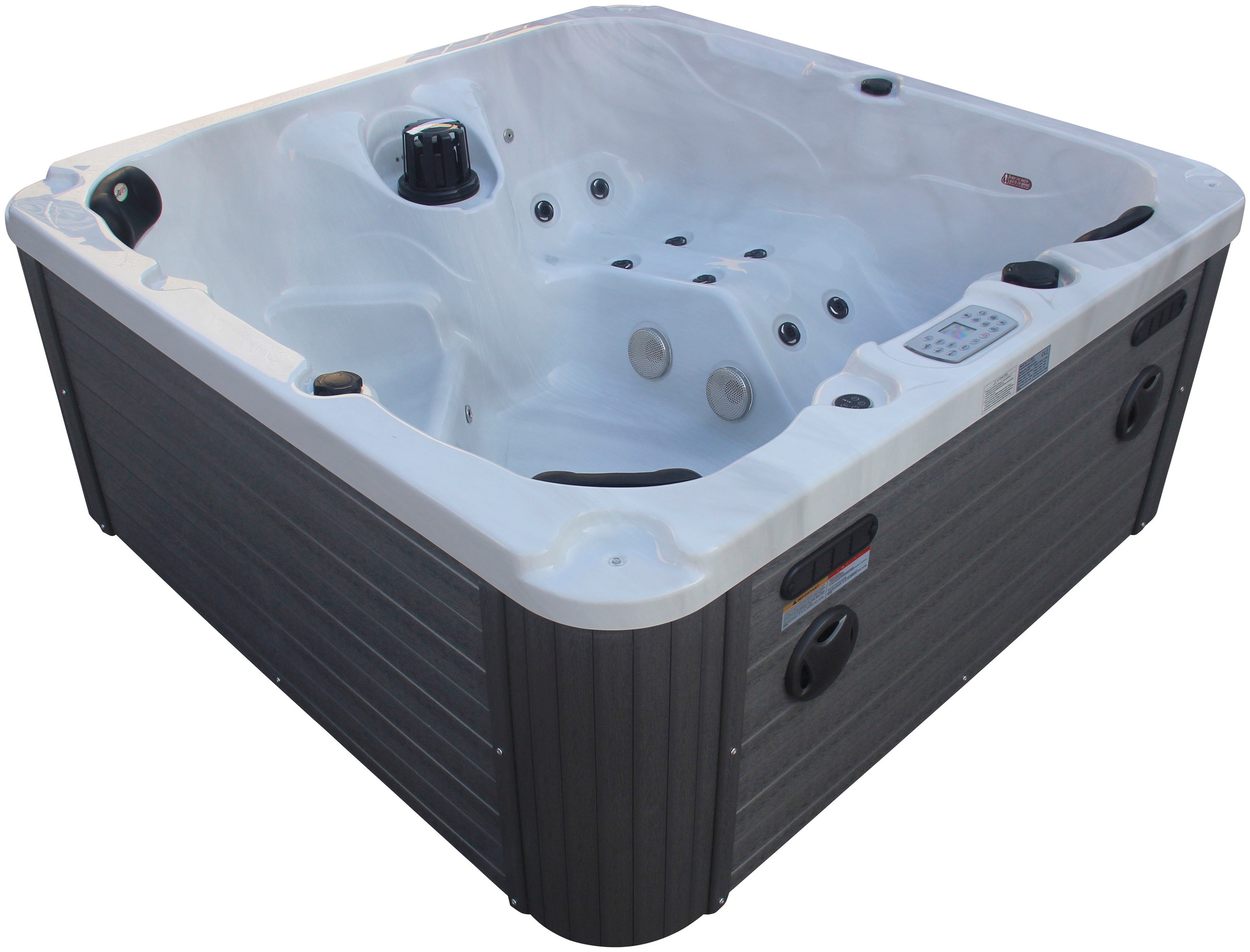 Sanotechnik Whirlpool »PALMA«, (Set), 190x190x86 cm, inkl. Einstiegsleiter und Abdeckung