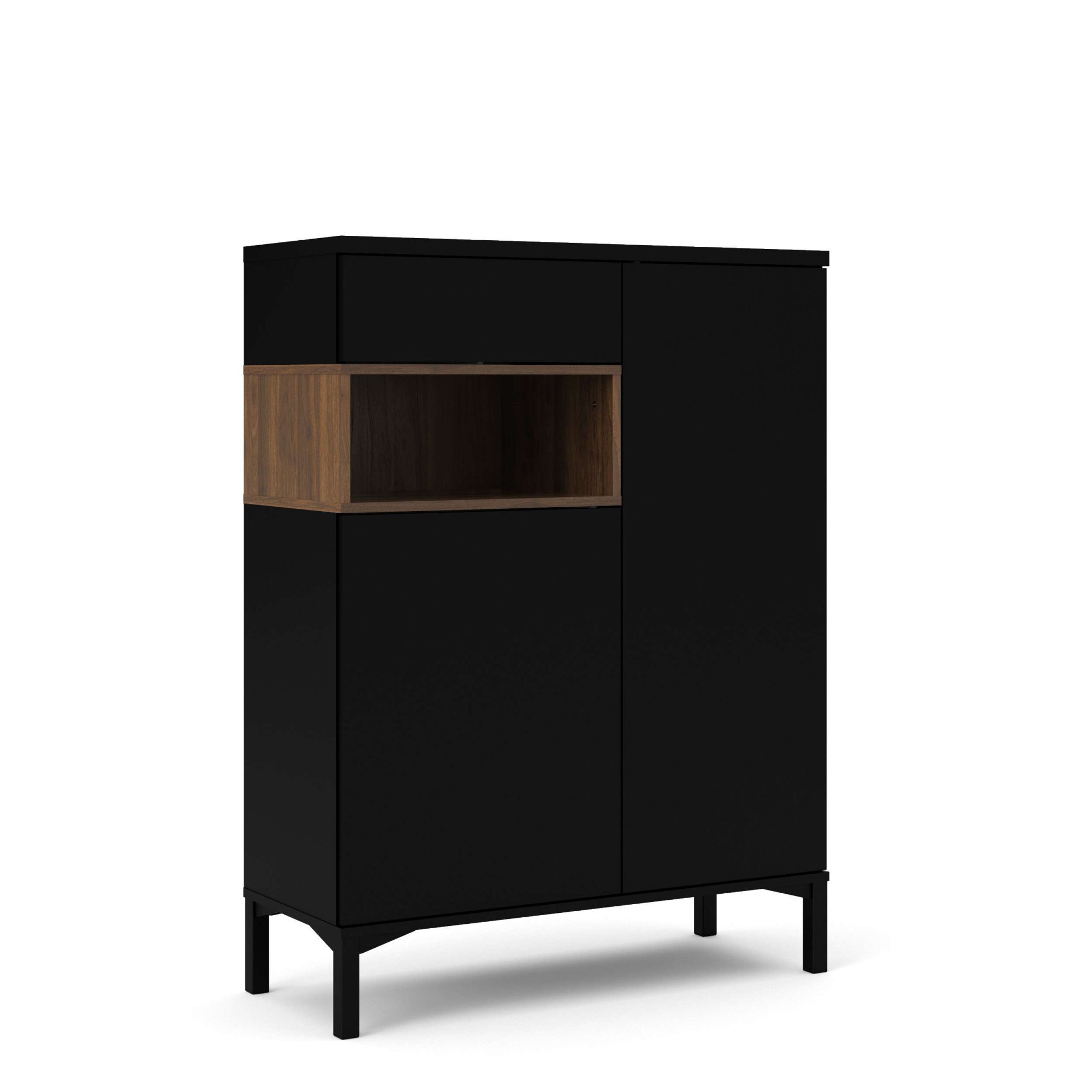 INOSIGN Highboard "Roommers, Anrichte, Stauraum, Sideboard", Kommode, Höhe 118 cm, Breite 88,7 cm, 1 offenes Fach mit Ra