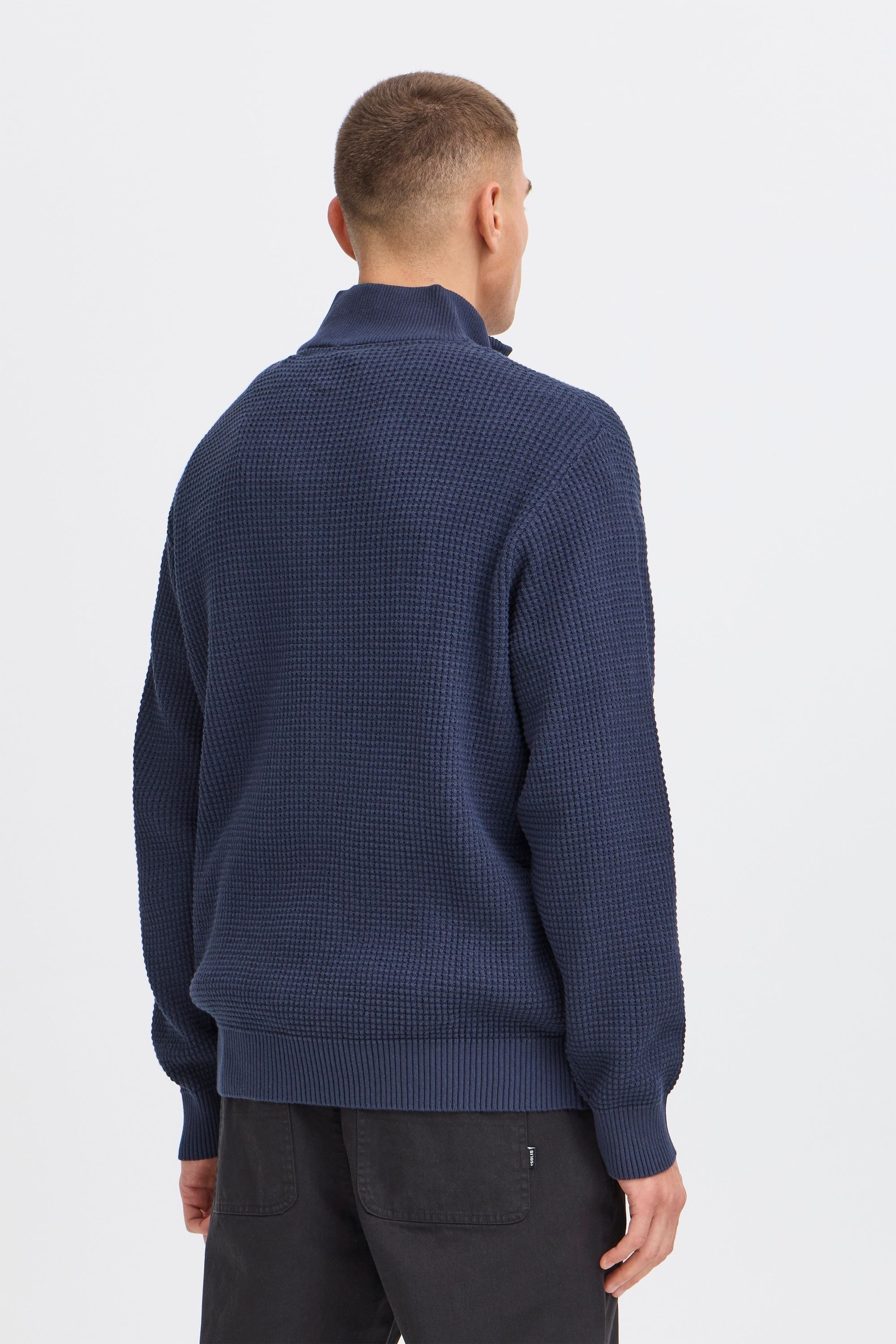 Solid Sdriver Halfzip Sweater Blue XL 3