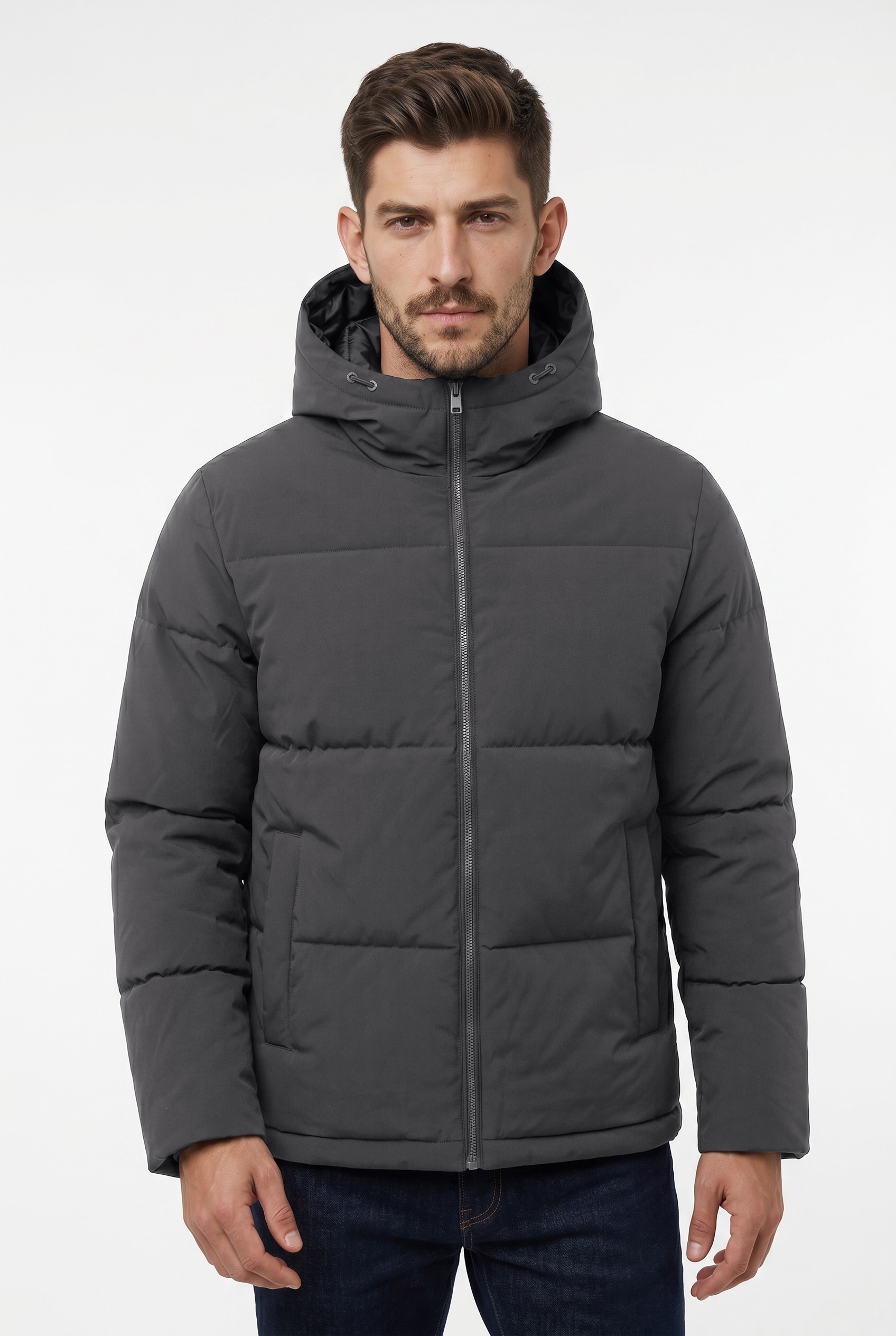 Jack & Jones Steppjacke "JJNEPTUNE PUFFER JACKET" mit Kapuze Kunstfaser, Steppware, Kapuze, regular fit