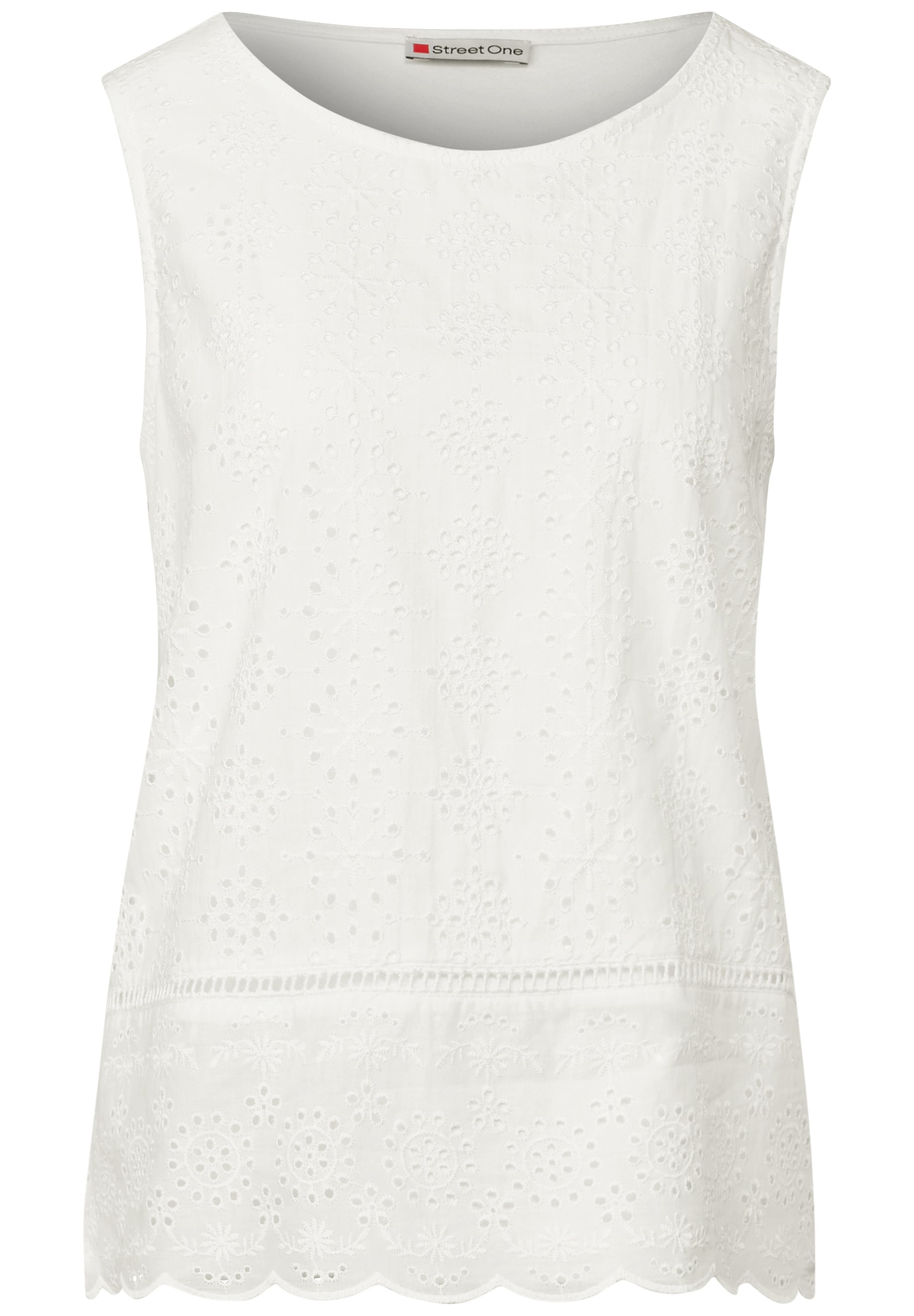 STREET ONE Shirttop, mit Zierstickerei