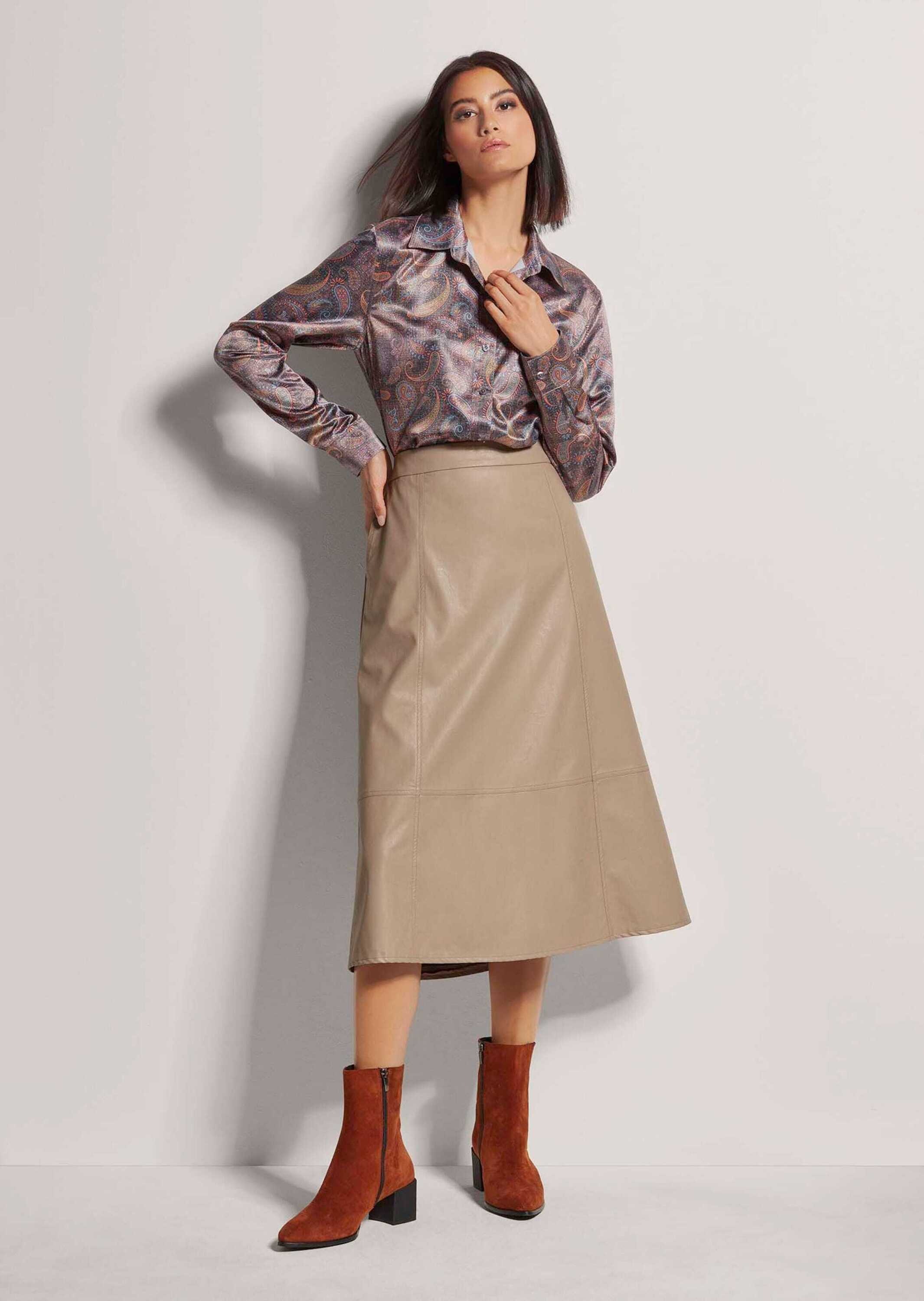 Thumbnail - MADELEINE Midirock "Rock Schwungvoller Rock im Leder-Look"