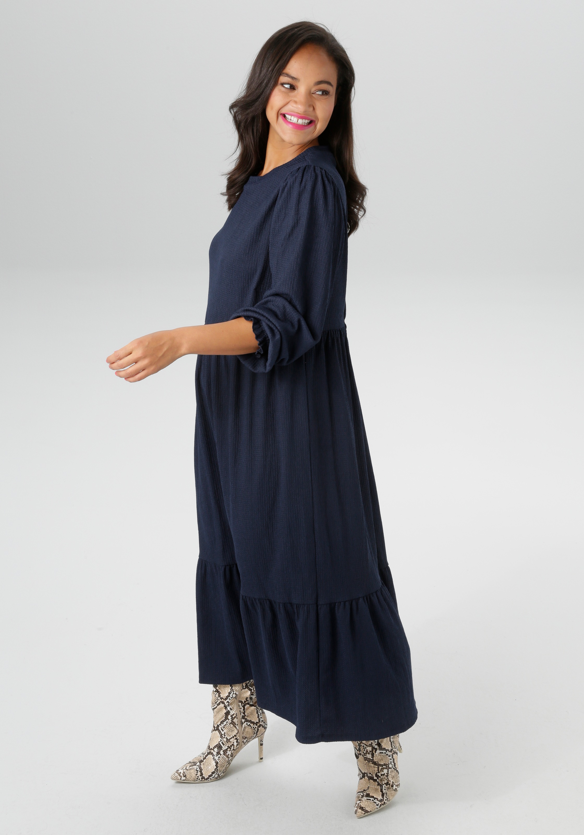 Aniston PLUS Jerseykleid, in trendiger Farbpalette - NEUE KOLLEKTION