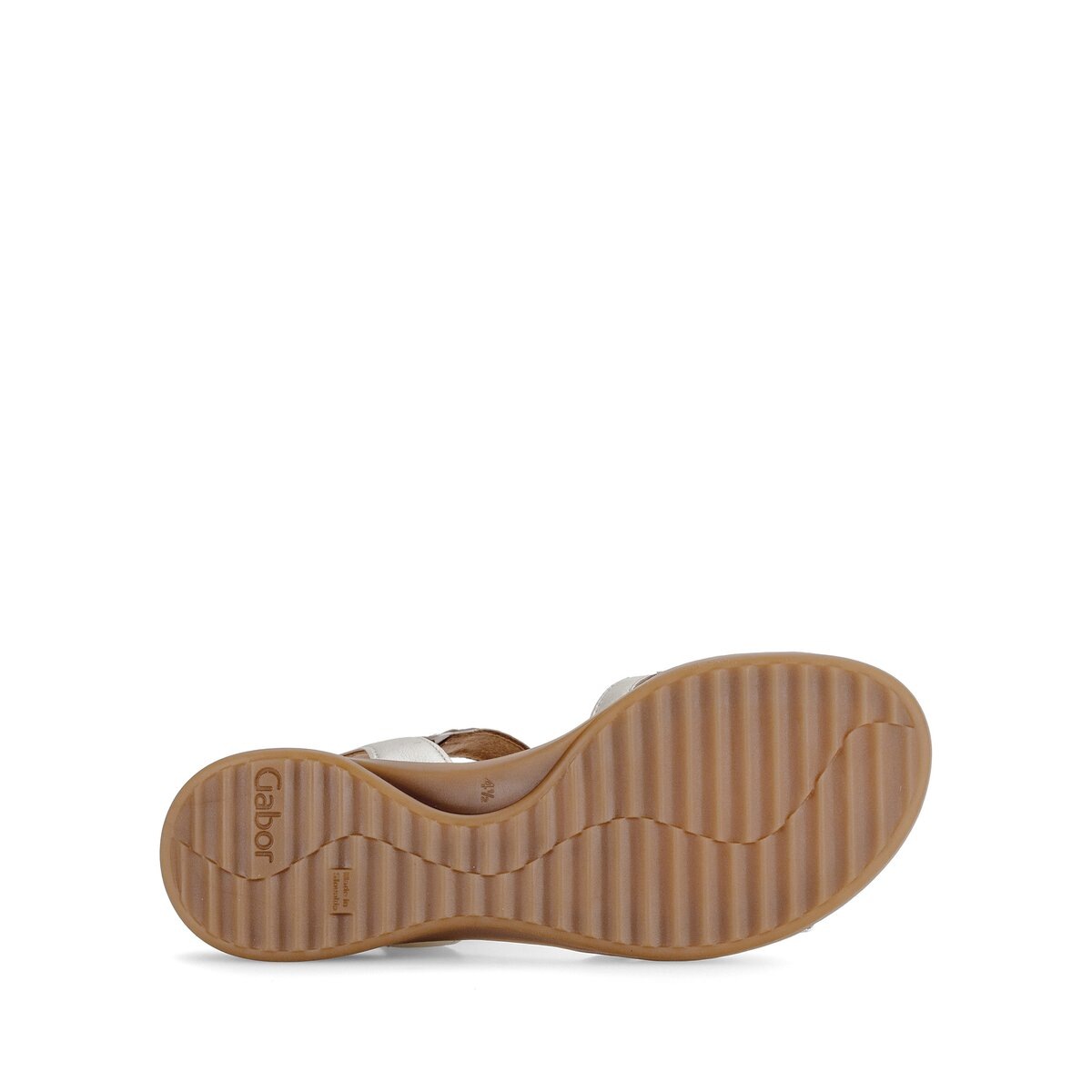 Riemchensandale GABOR "Riemchensandale", Damen, Gr. 37,5, silber, Schuhe Riemchensandale 3