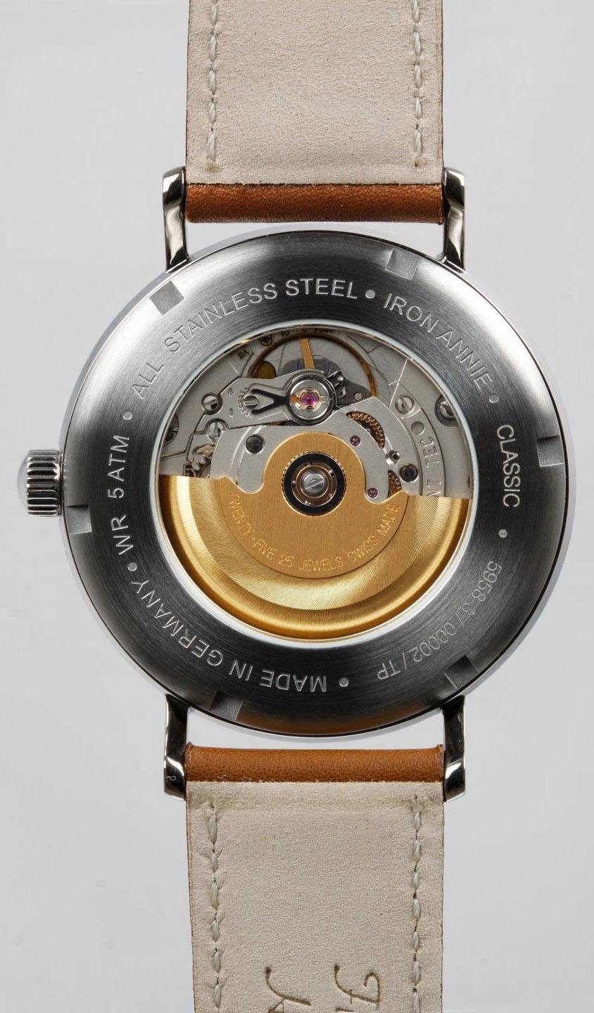IRON ANNIE Automatikuhr »Classic, 5958-3«, Armbanduhr, Herrenuhr, Datum, Made in Germany