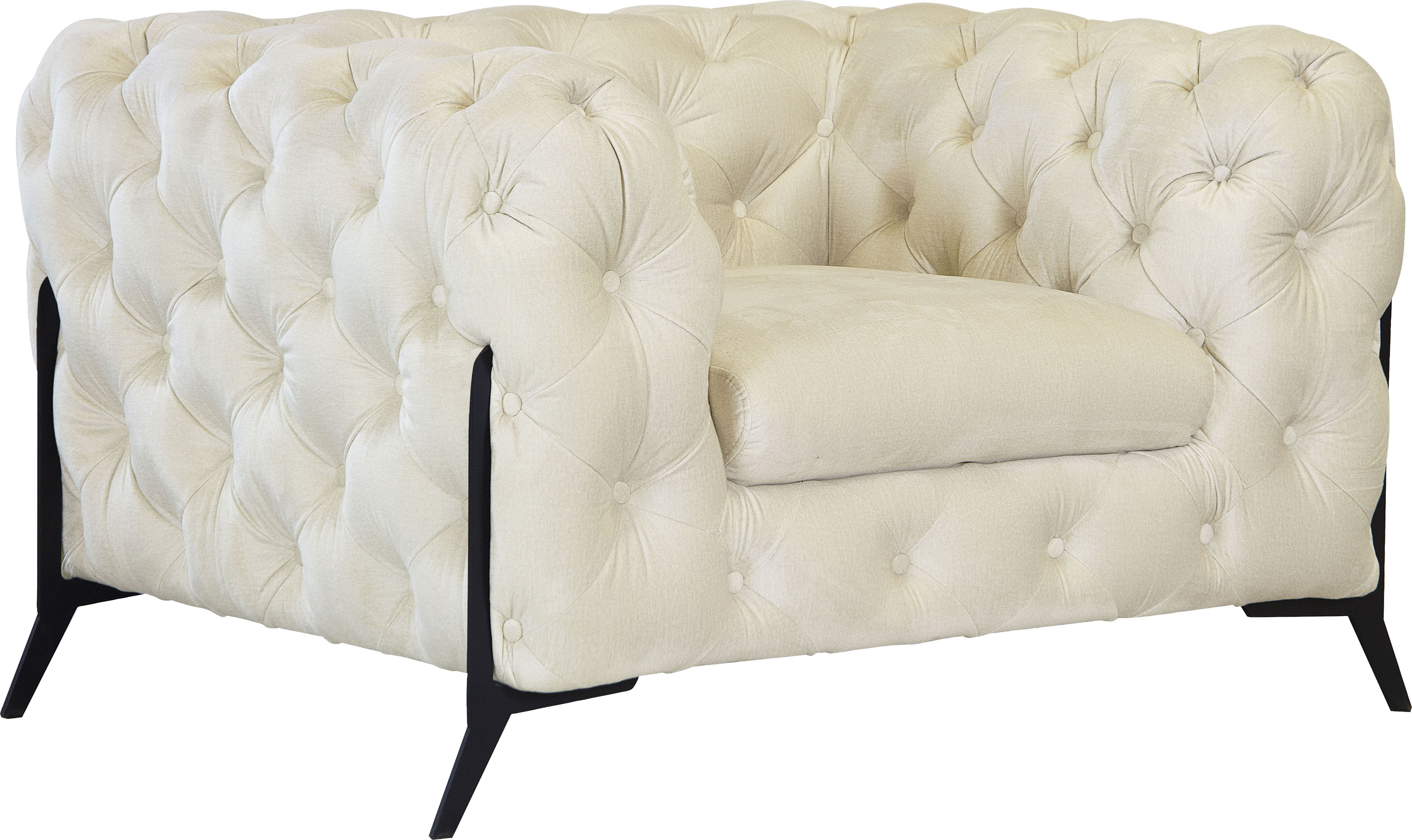 Thumbnail - Leonique Chesterfield-Sessel "Amaury Sessel", aufwändige Knopfheftung, moderne Chesterfield Optik, Fußfarbe wählbar