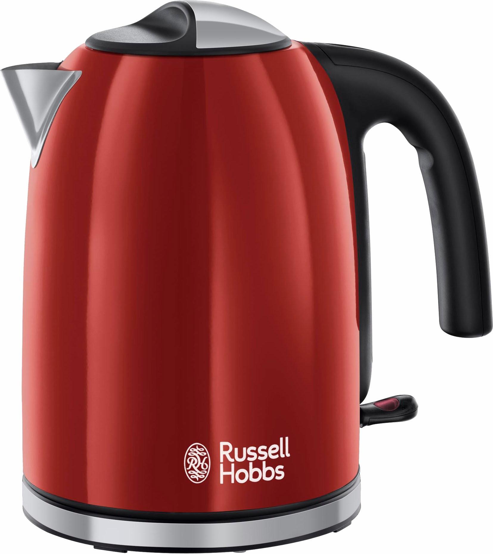 RUSSELL HOBBS Wasserkocher "20412-70 WK Colours Plus+ Flame Red", 1,7 l, 2400 W