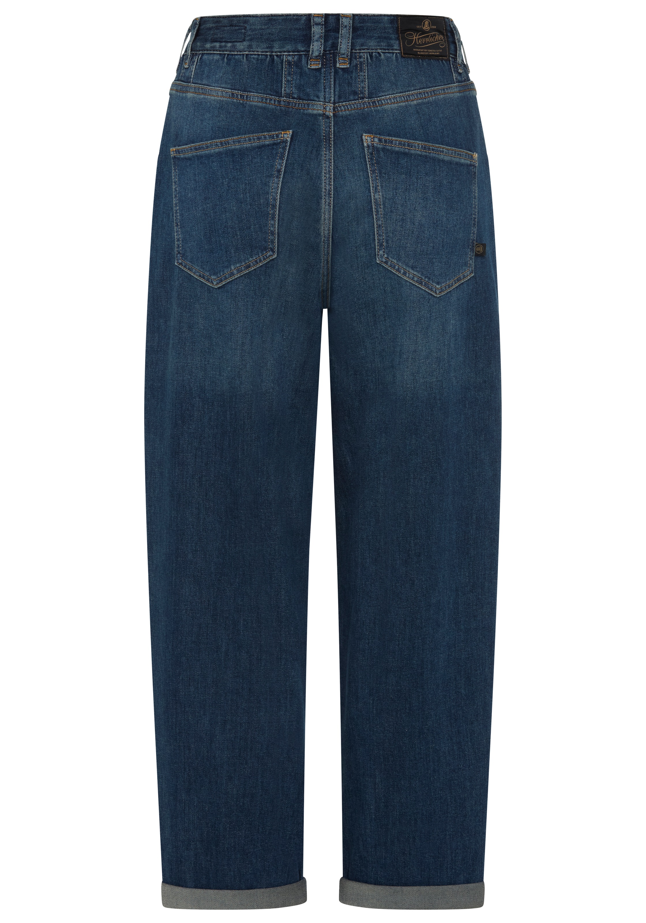 Herrlicher Loose-fit-Jeans »Brooke Denim Stretch« in 7/8-Länge, formgebende Abnäher