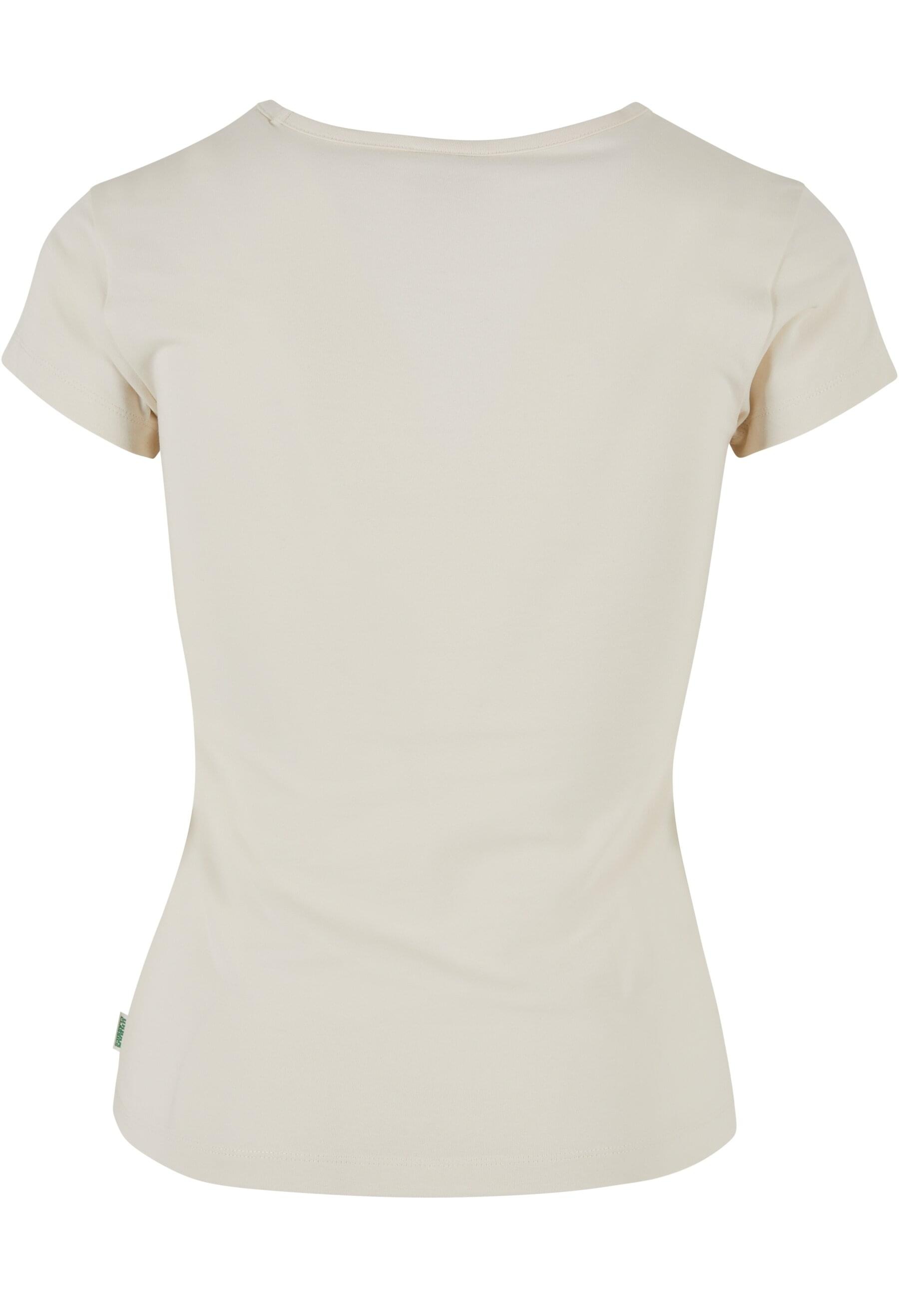 URBAN CLASSICS T-Shirt »Urban Classics Damen Ladies Organic Asymmetric Neckline Tee«, (1 tlg.)