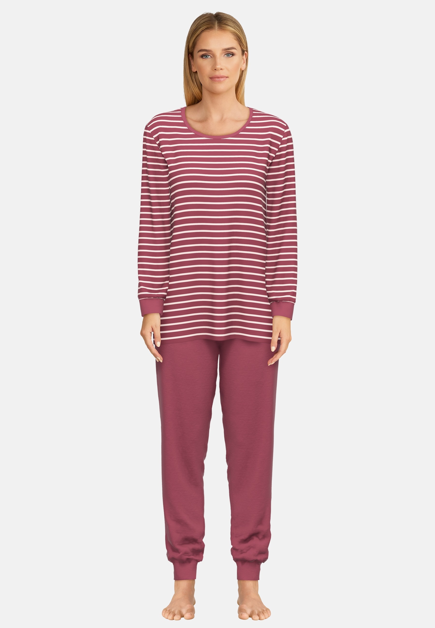 GÖTZBURG Pyjama "Herbstblüte", 2 Stk. Langarm, Rundhalsausschnitt, Baumwoll günstig online kaufen