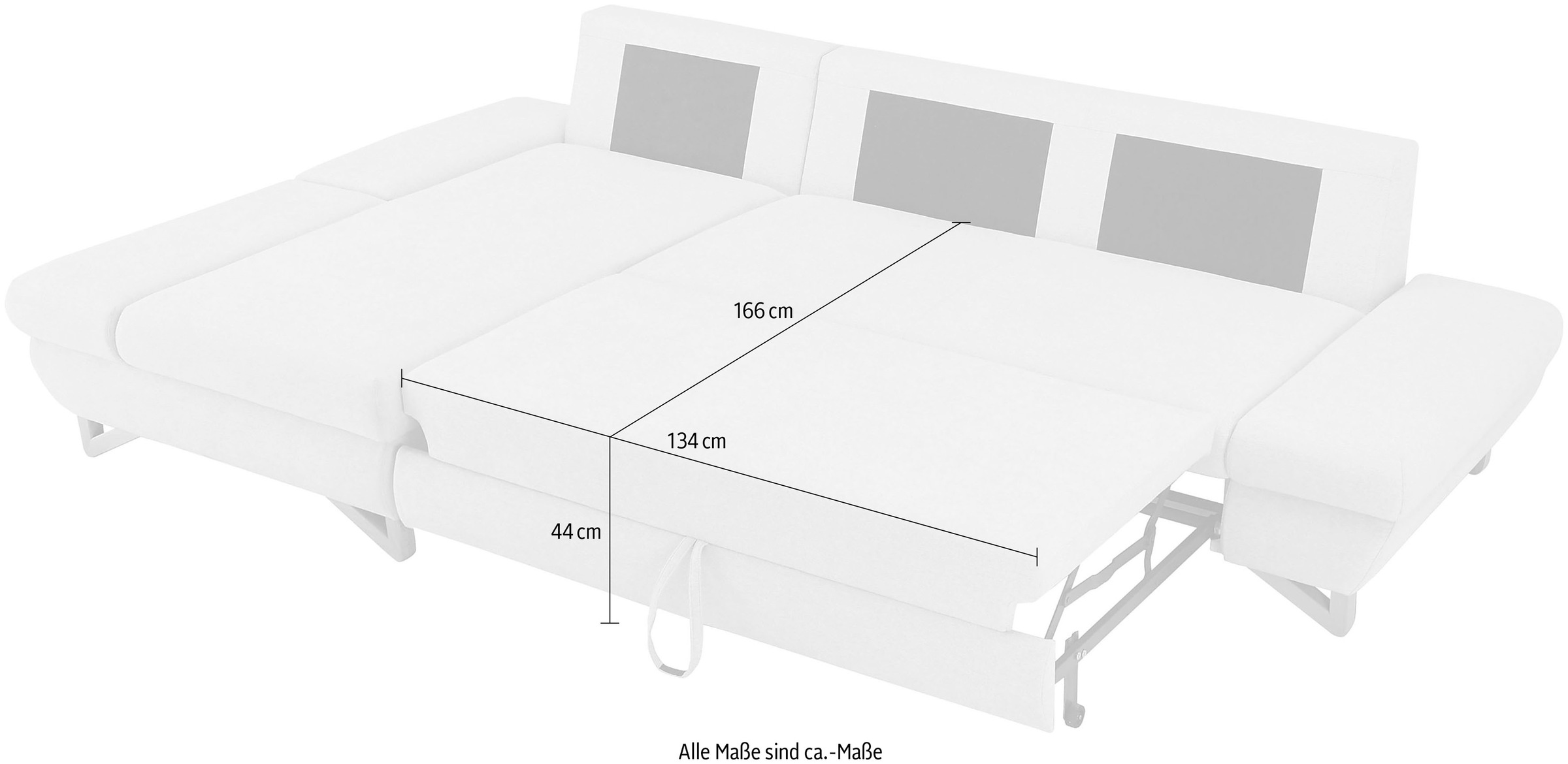 INOSIGN Schlafsofa »City/Giron«, komfortable Bettfunktion (Liegefläche 245 x 138 cm), sowie Bettkasten