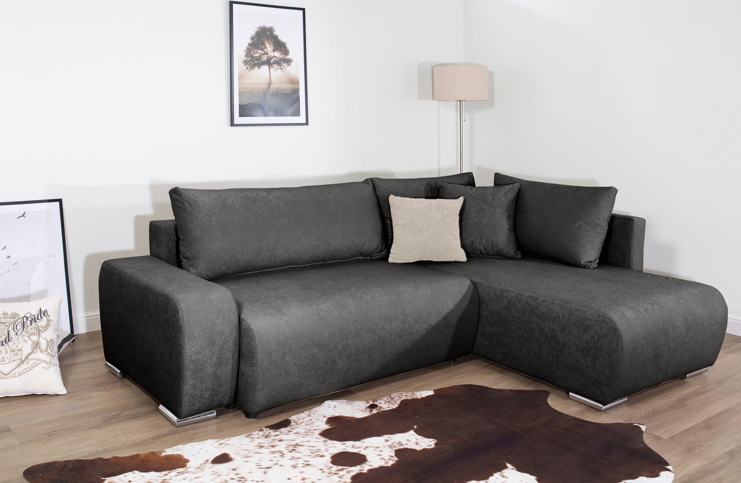 Thumbnail - COLLECTION AB Ecksofa "Poppy, L-Form, Breite 227 cm mit Schlaffunktion" inkl. Schlaffunktion und Bettkasten