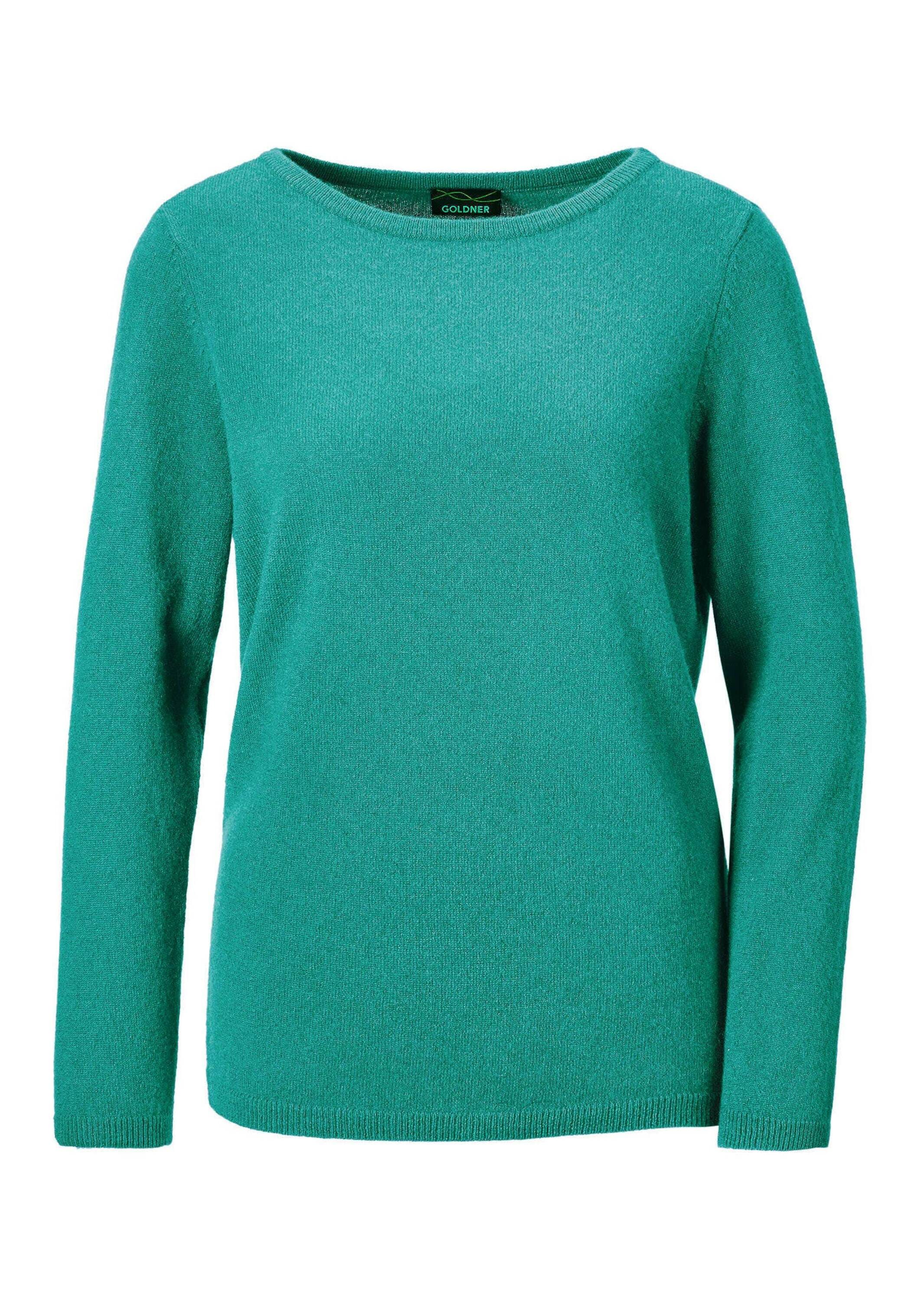 GOLDNER Strickpullover "Kurzgröße Kaschmirpullover mit U-Boot Ausschnitt" k günstig online kaufen