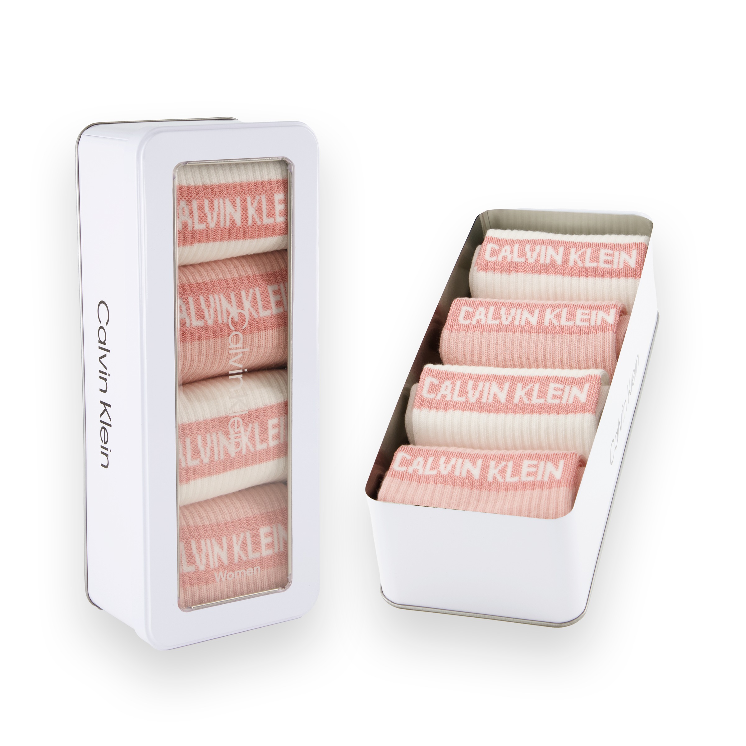 Calvin Klein Jeans Socken "CKJ WOMEN SOCK 4P GIFTBOX STRIPE LOGO" 4er Pack günstig online kaufen