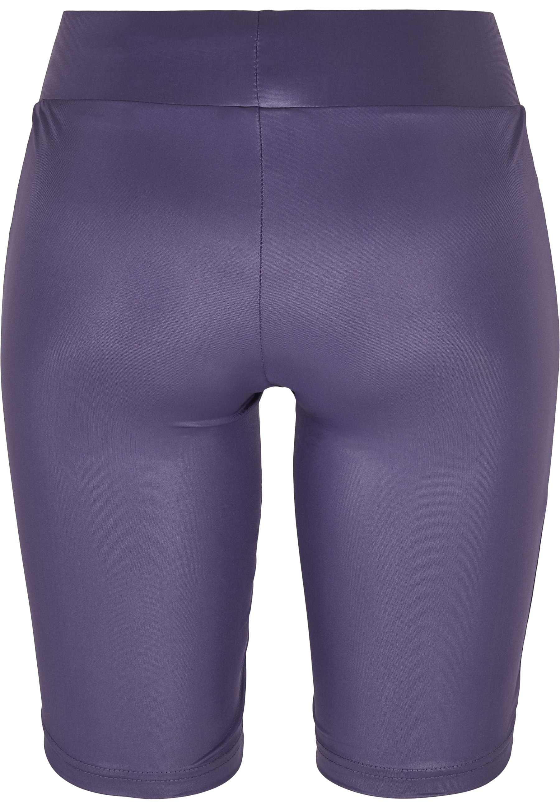 URBAN CLASSICS Stoffhose »Urban Classics Damen Ladies Synthetic Leather Cycle Shorts«