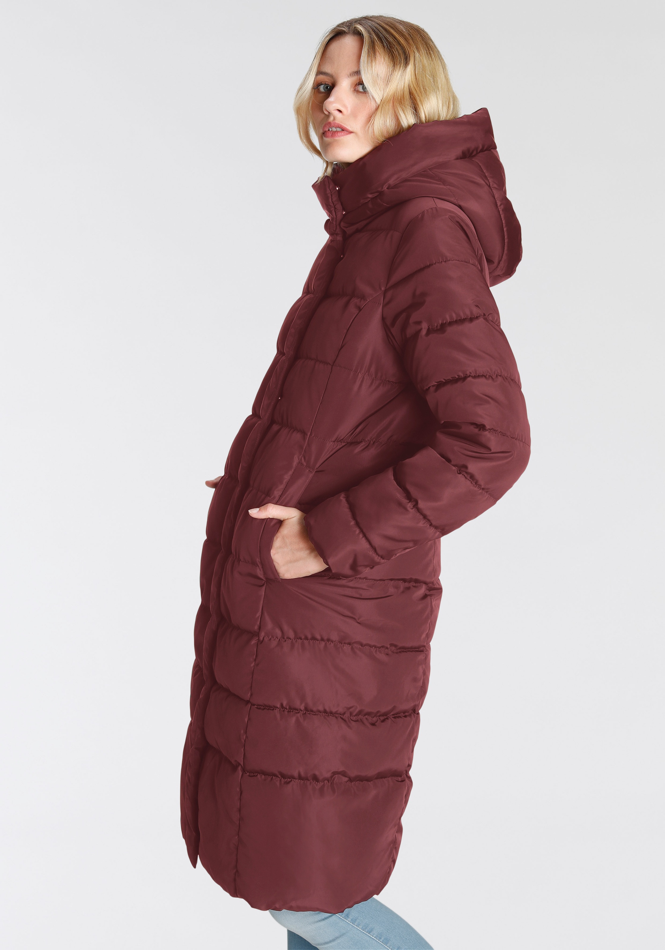 ONLY Steppmantel "ONLTINA – Puffermantel mit Premium-Füllung und verdecktem günstig online kaufen