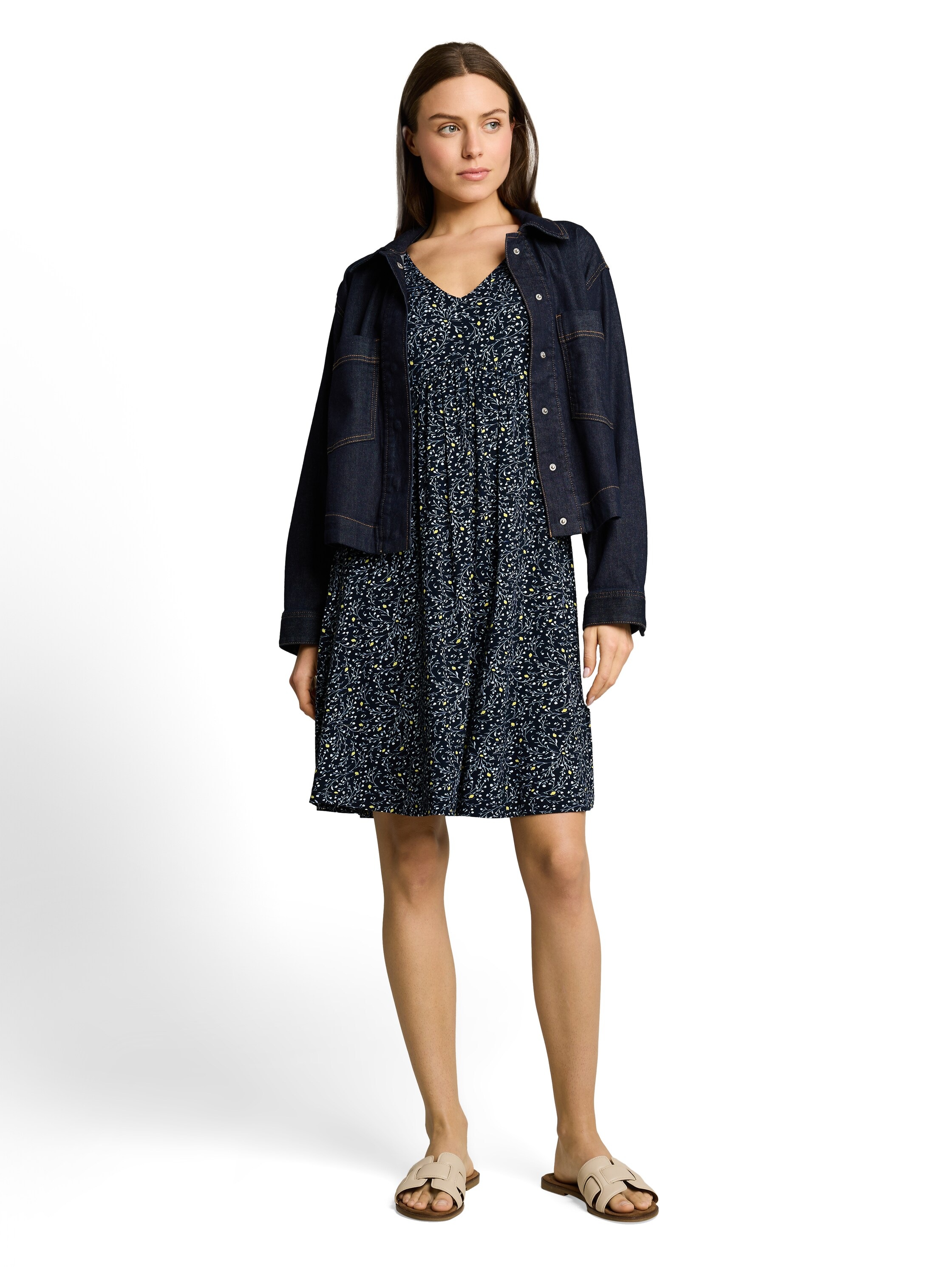 TOM TAILOR Jerseykleid mit All-Over Print