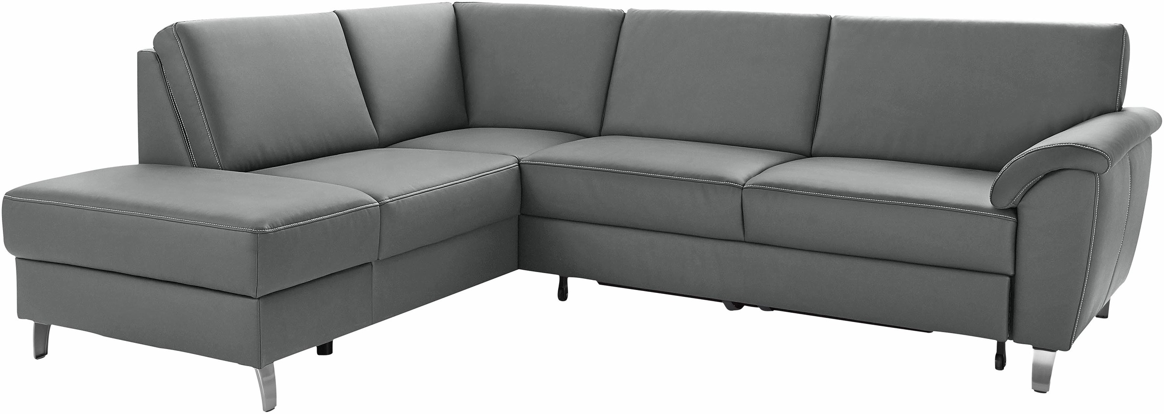 sit&more Ecksofa »Texel L-Form«, mit Federkern, wahlweise mit Bettfunktion und Bettkasten