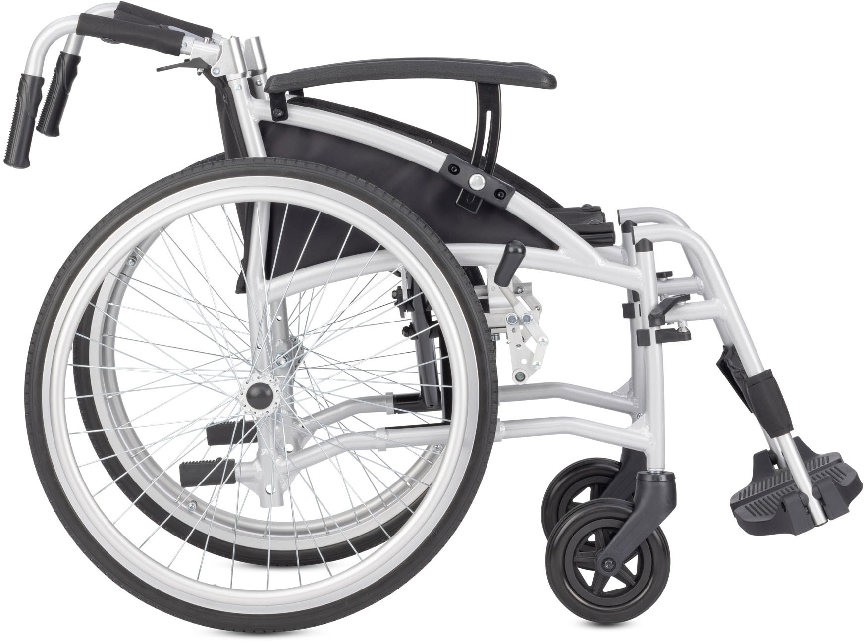 Bischoff & Bischoff Transportrollstuhl »Vida 22"«, Die perfekte Wahl für Reisen und Mobilität unterwegs, nur 11 kg
