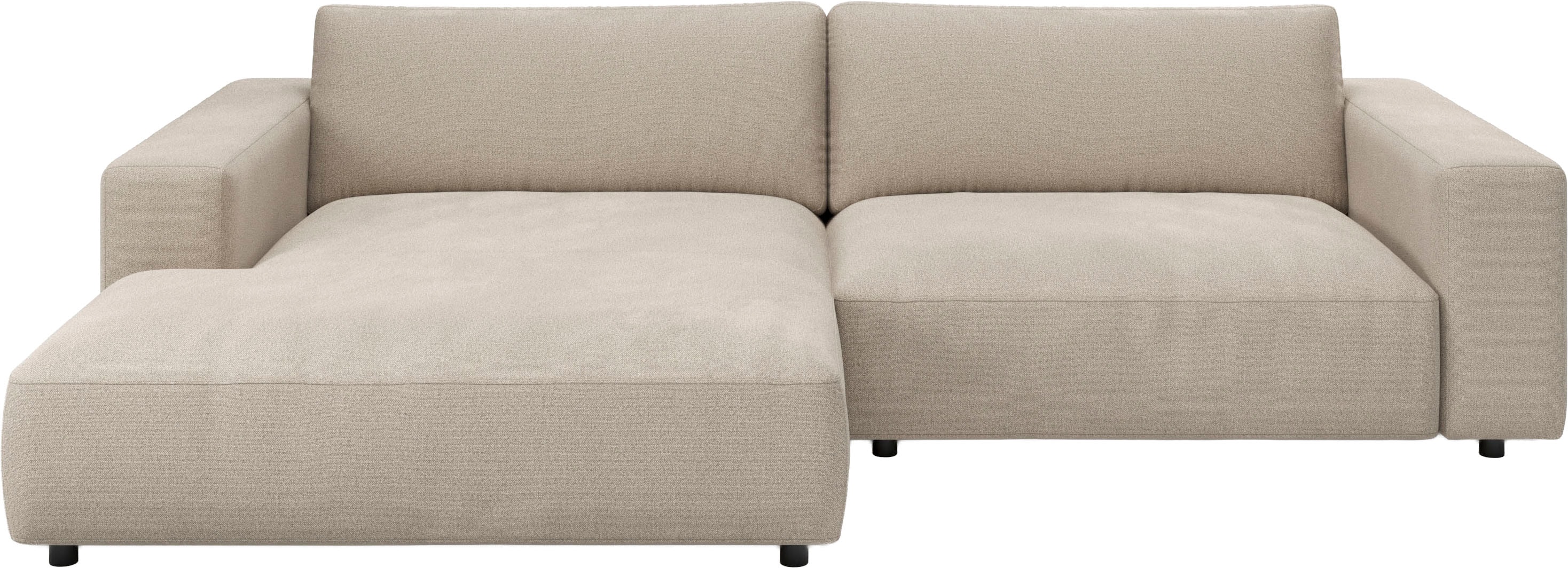 Musterring Ecksofa "MR LUCIA, Charakterstarker Lounge-Komfort von Musterring" XXL-Longchair, erstklassige Kammerkissen & zeitloser Look