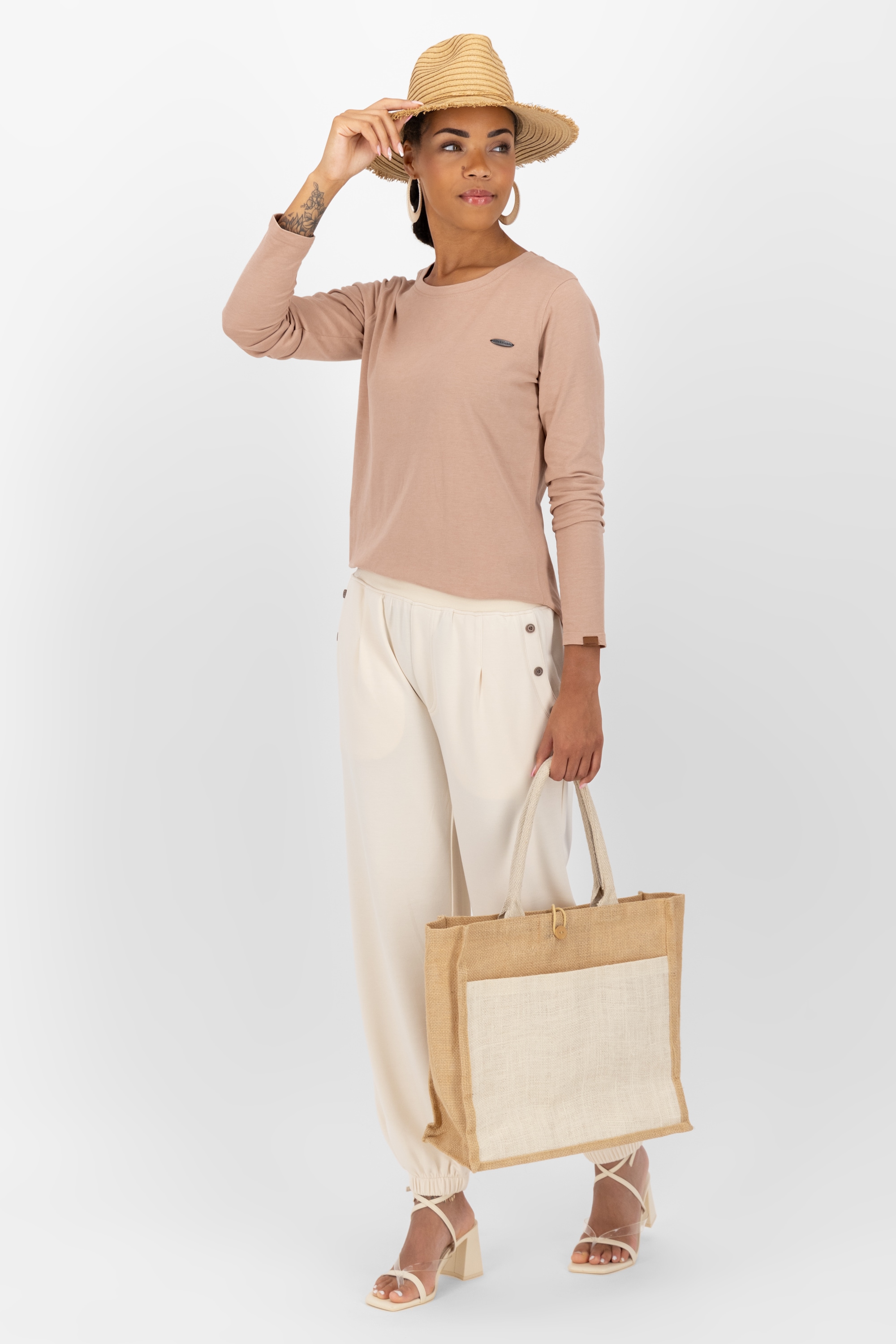 Alife & Kickin Langarmshirt »Damen LeaAK A«, Figurnah geschnittenes Longsleeve Shirt mit Rundhalsausschnitt