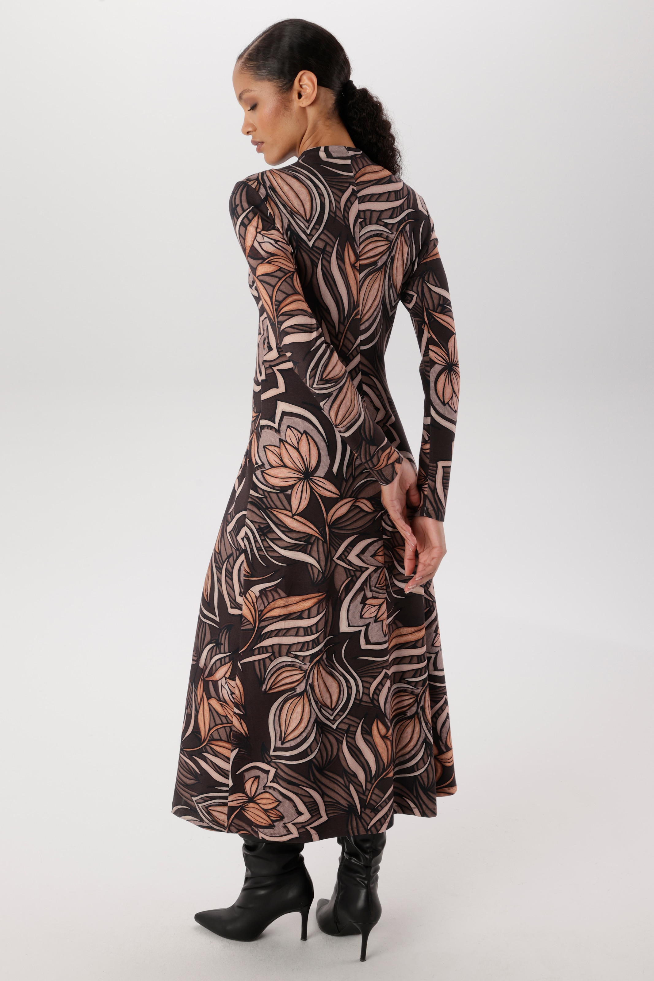 Aniston SELECTED Midikleid mit kleinem Stehkragen - NEUE KOLLEKTION