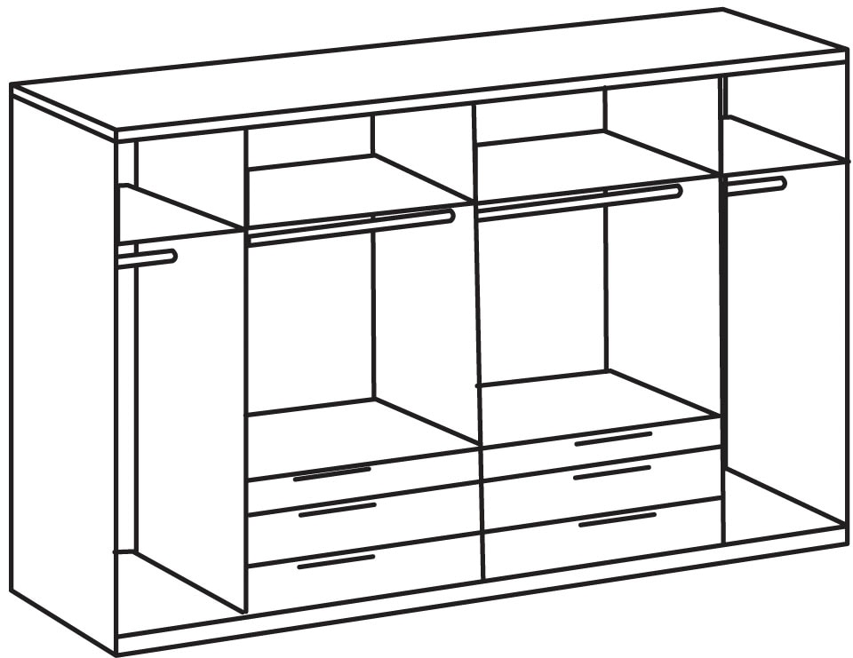 Wimex Drehtürenschrank »Winnipeg by fresh to go«, mit Spiegel