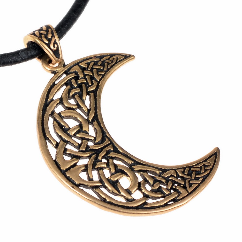 Adelia´s Amulett »Keltischer Anhänger / Amulett Keltisches Mond Amulett«, World of the Vikings