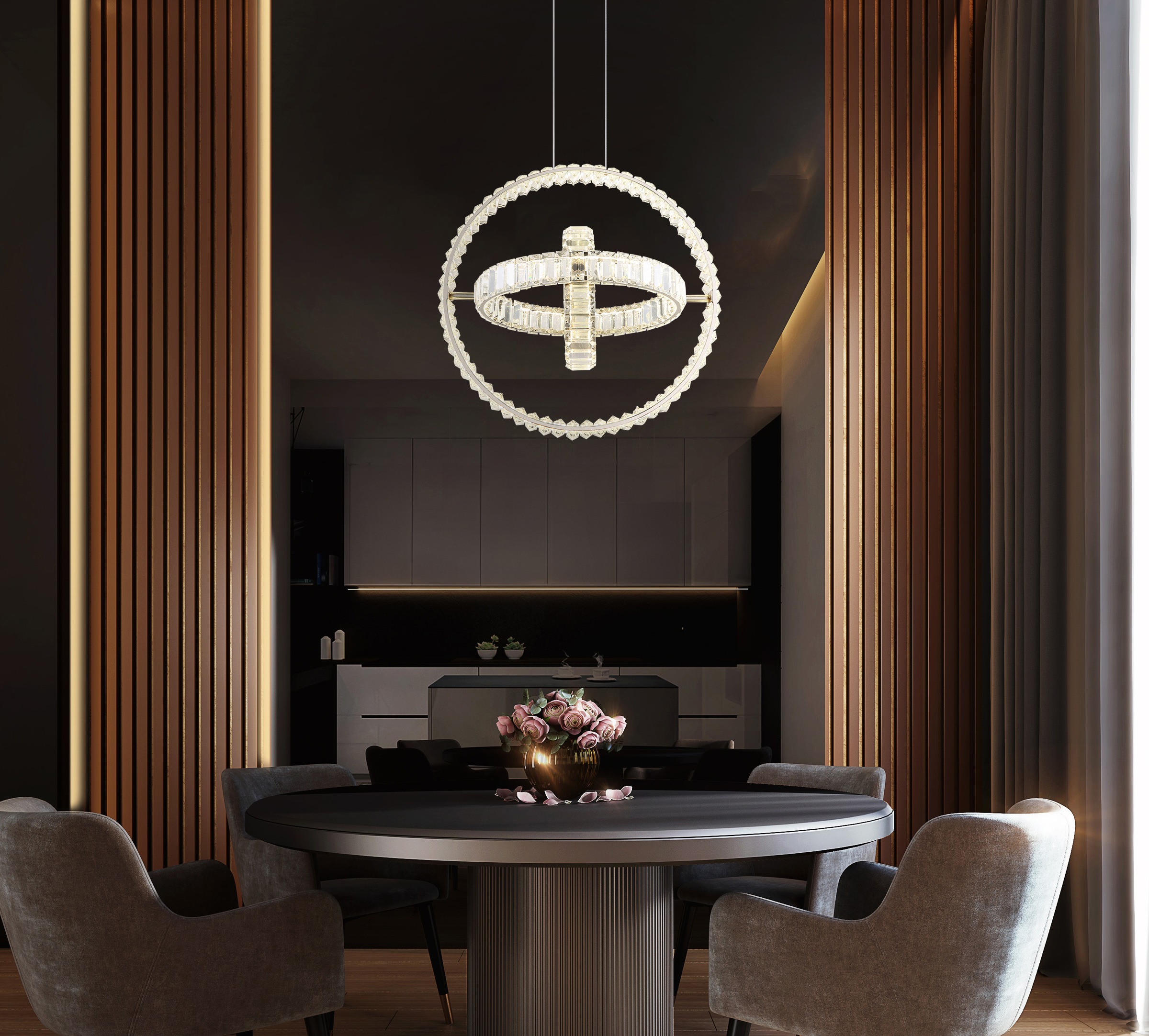 GLOBO LIGHTING Hängeleuchte »NEIL« LED-Modul 1 Stk. warmweiß - kaltweiß Hängelampe Esszimmer-Leuchte Esstischleuchte Wohnzimmer