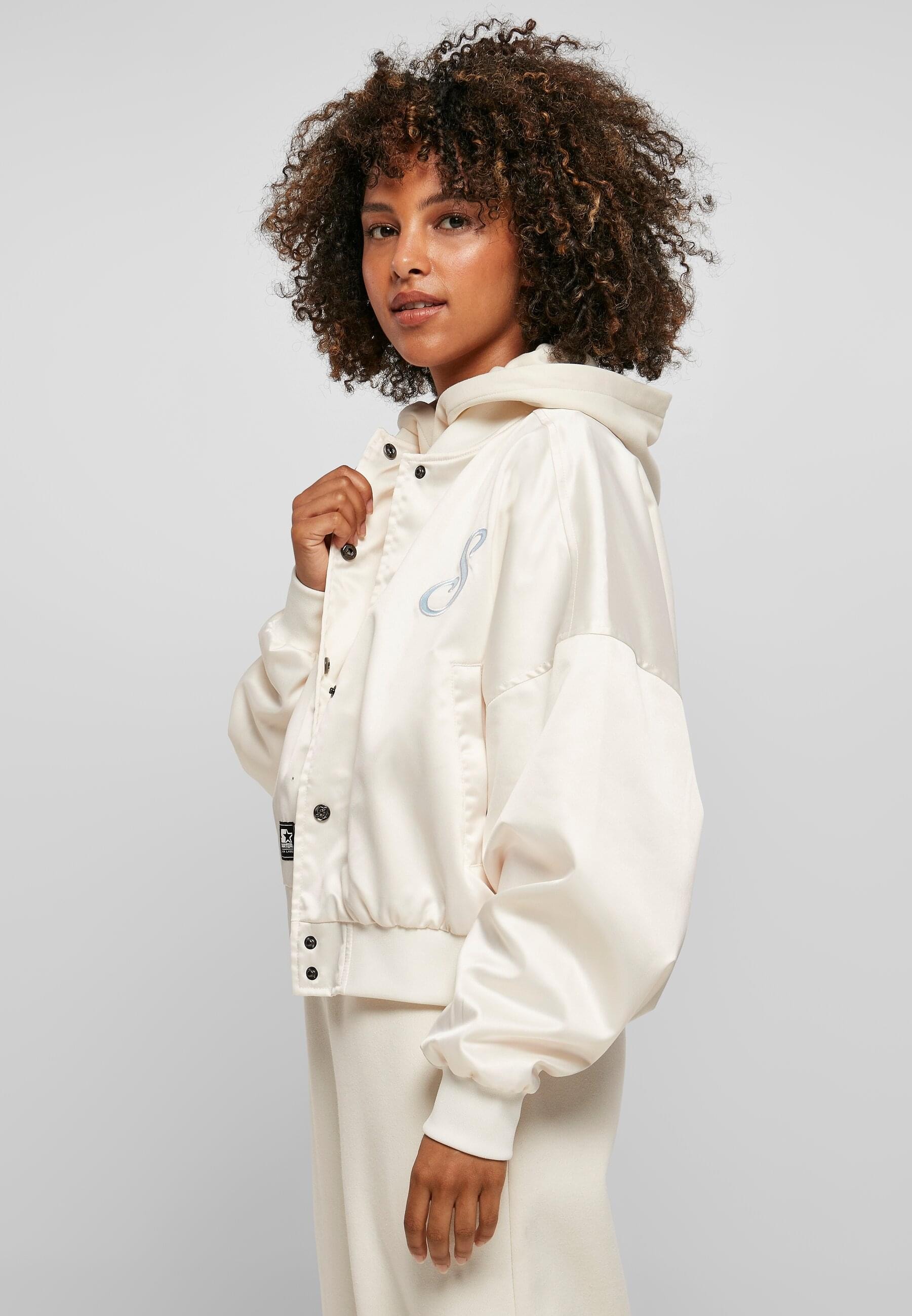 Starter Black Label Collegejacke »Starter Black Label Damen Ladies Starter Satin College Jacket«, (1 St.), mit Kapuze