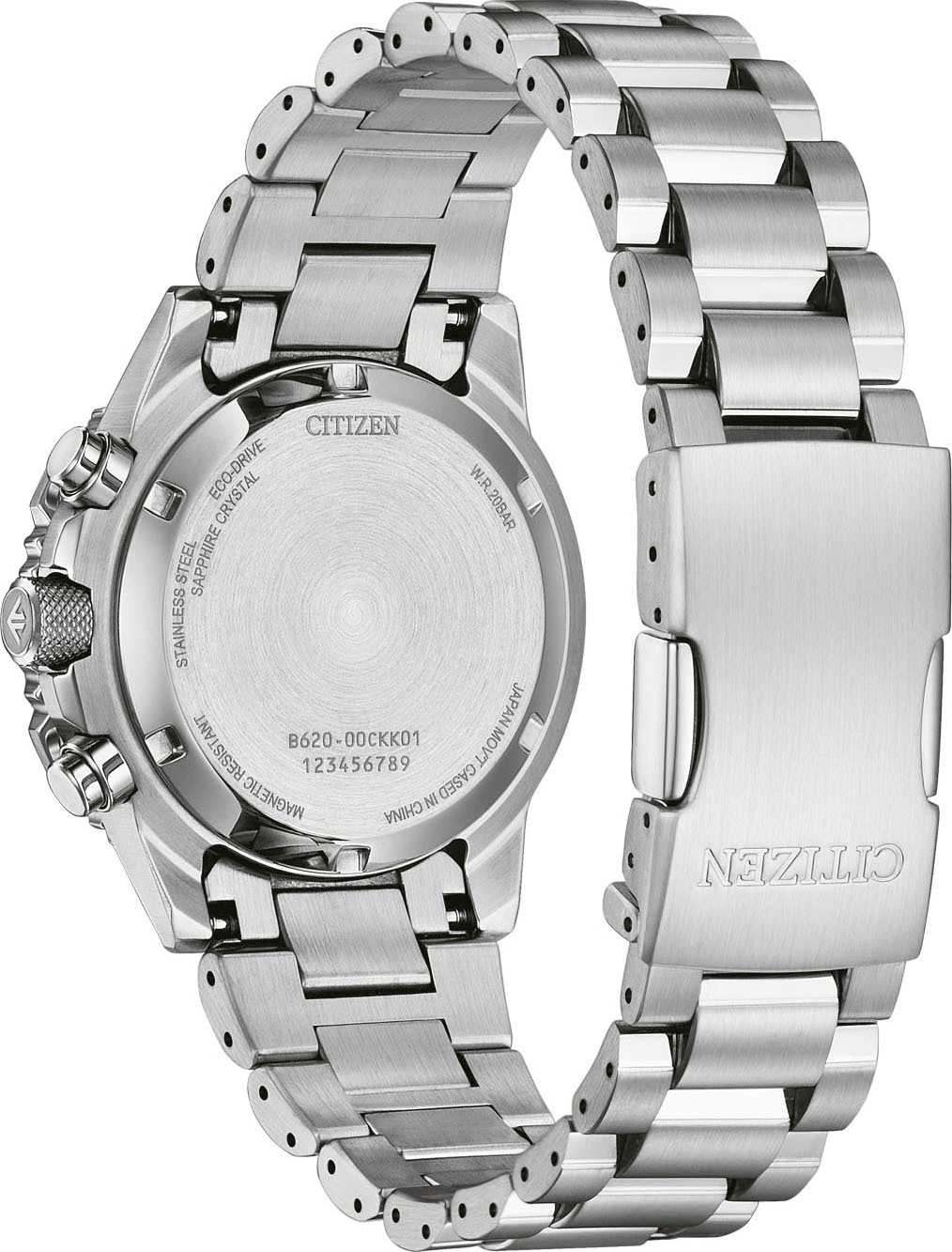 Citizen Chronograph »Promaster Sky«, Armbanduhr, Solar, Herrenuhr, Edelstahlarmband, analog, Tag