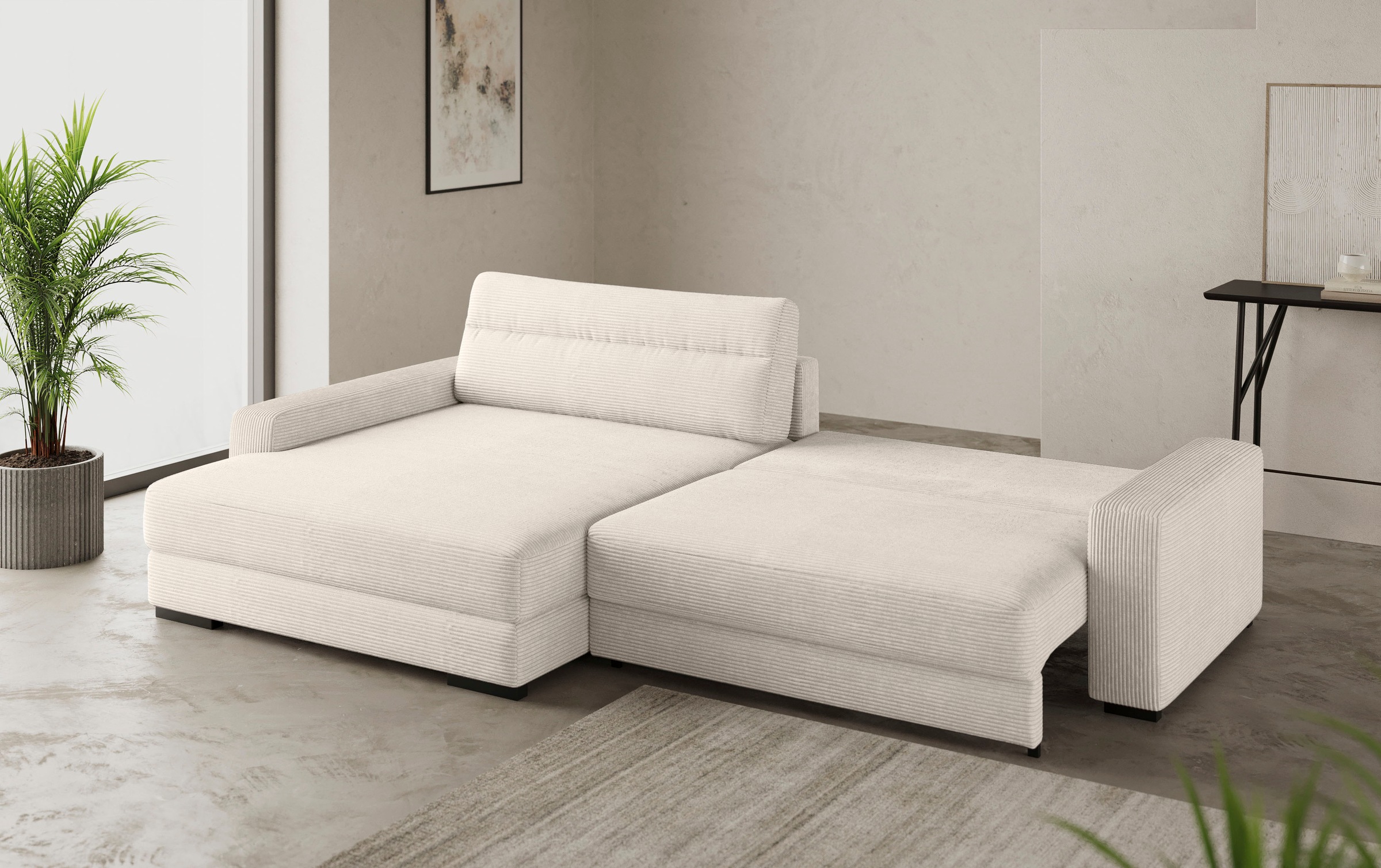 Mr. Couch Ecksofa »Marcello DuraFlex L-Form«, EasyBett, Bettkasten, Kaltschaumpolsterung, bis 140 kg belastbar