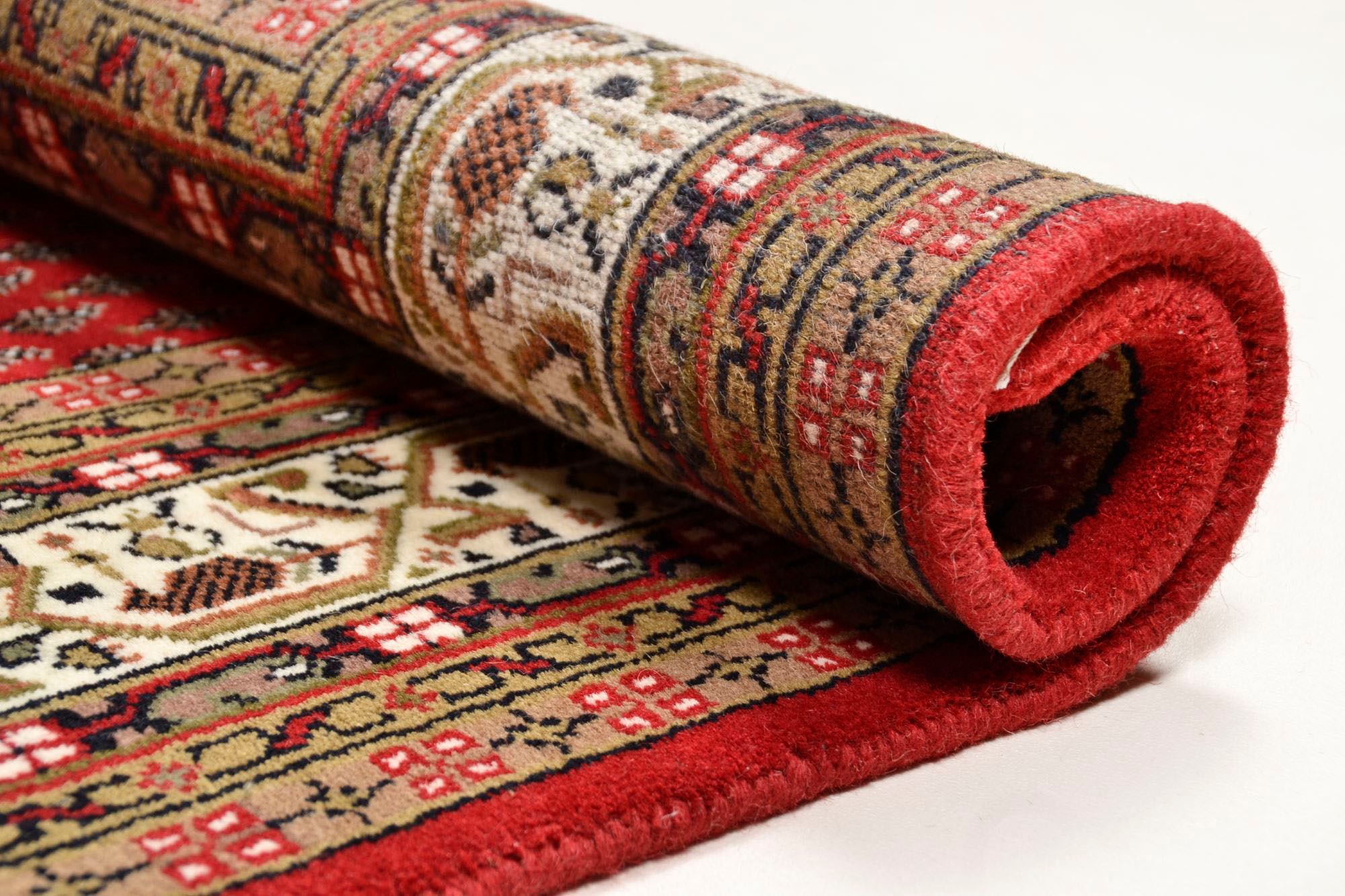 THEKO Läufer »Chandi Mir«, rechteckig, 12 mm Höhe, Teppich-Läufer, reine Wolle, handgeknüpft, mit Fransen