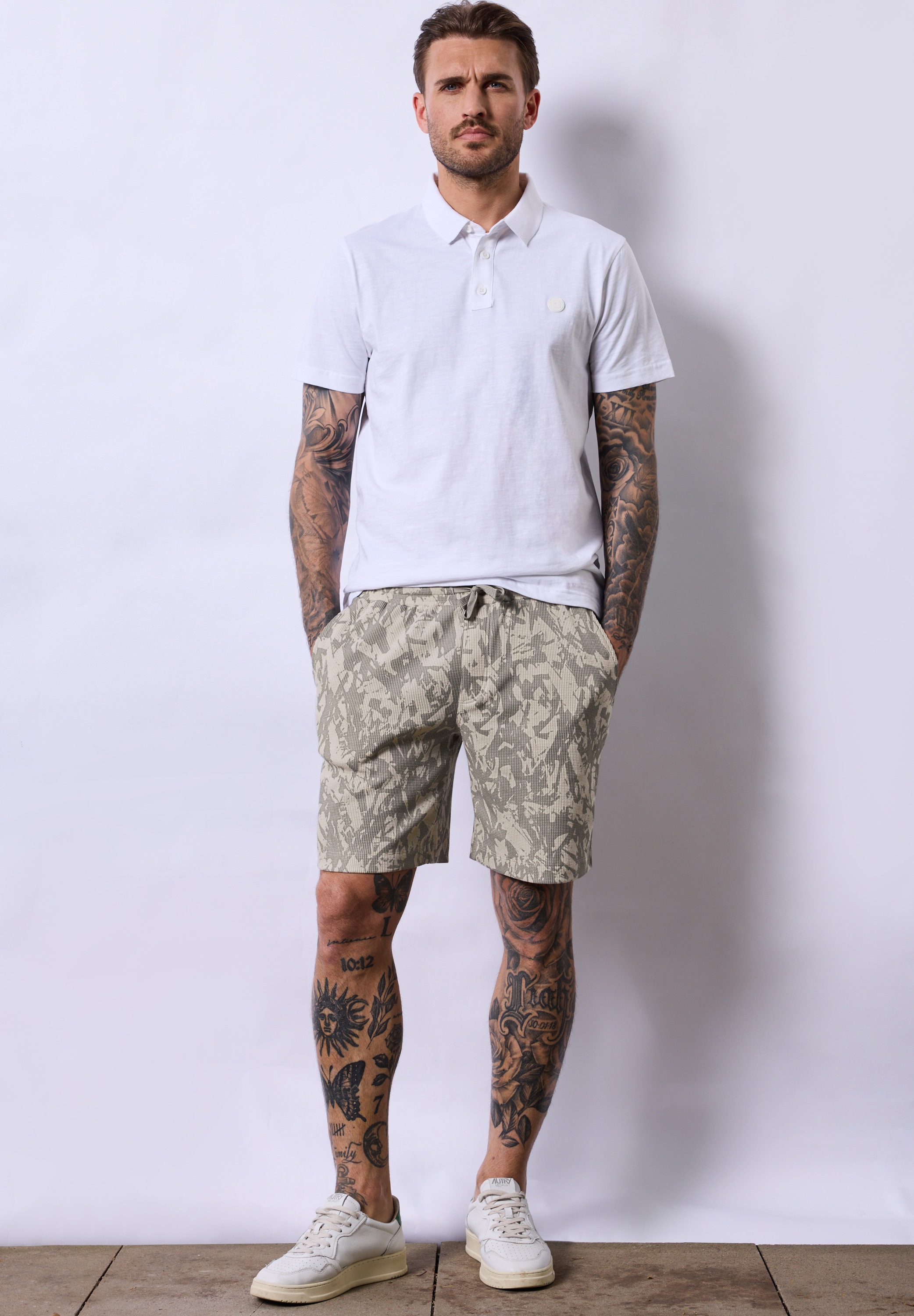 STREET ONE MEN Shorts, Elastikbund mit Tunnelzug