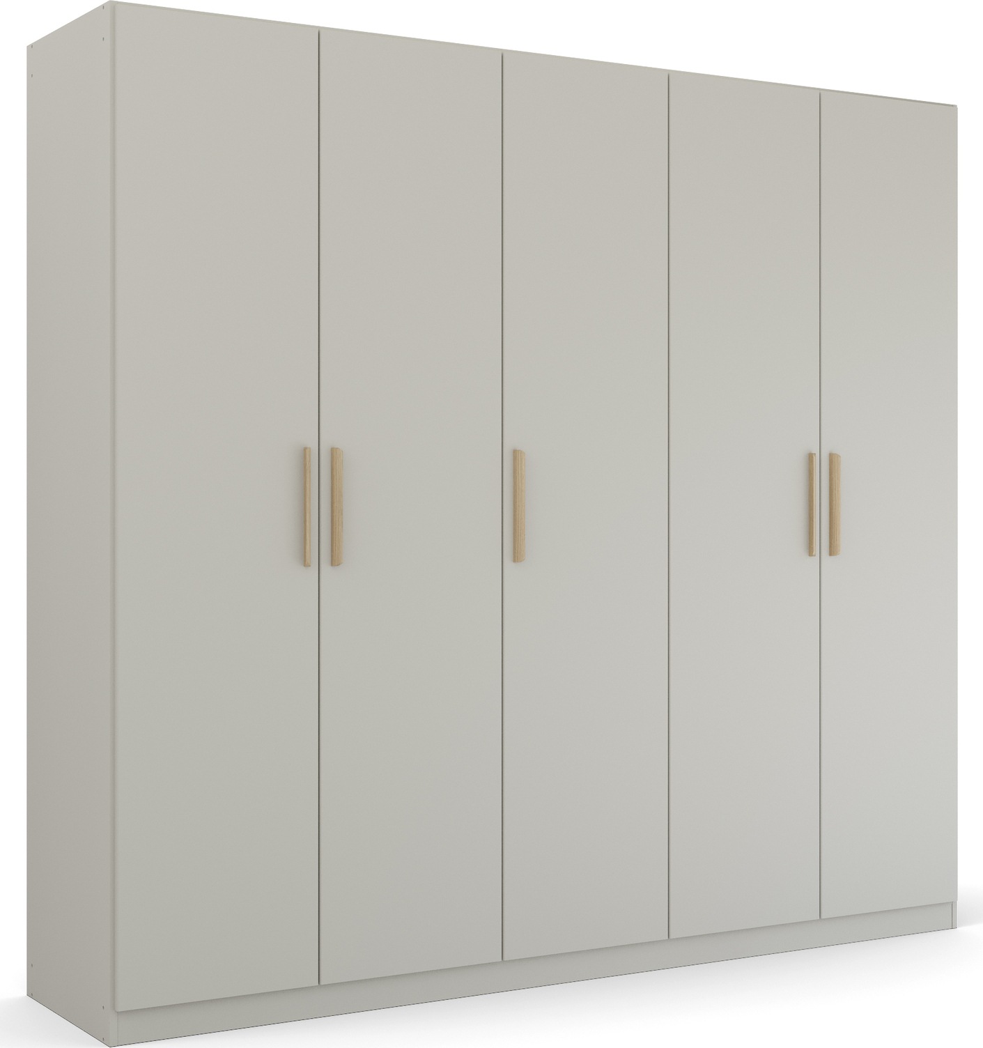 rauch Kleiderschrank "Drehtürenschrank Schrank Garderobe Ankleide SKANDI BY QUADRA SPIN" Breiten: 181/226/271 cm, Höhe 210 cm, im Landhaus-Stil mit Massivholzgriffen aus Wildeiche