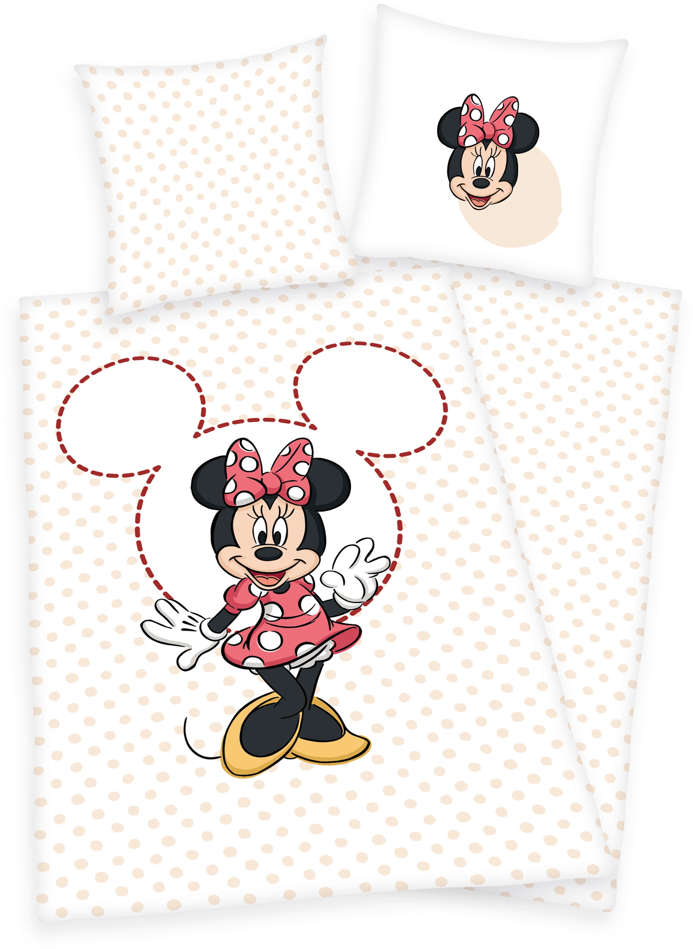 Disney Kinderbettwäsche »Disney Minnie Mouse«, mit tollem Minnie Mouse Motiv