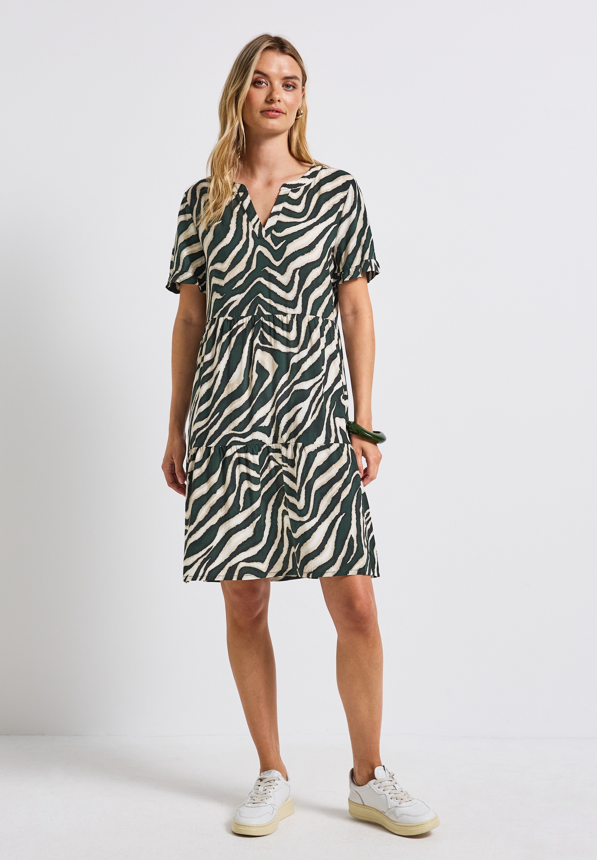 STREET ONE Tunikakleid Ohne Taschen mit allover Print günstig online kaufen