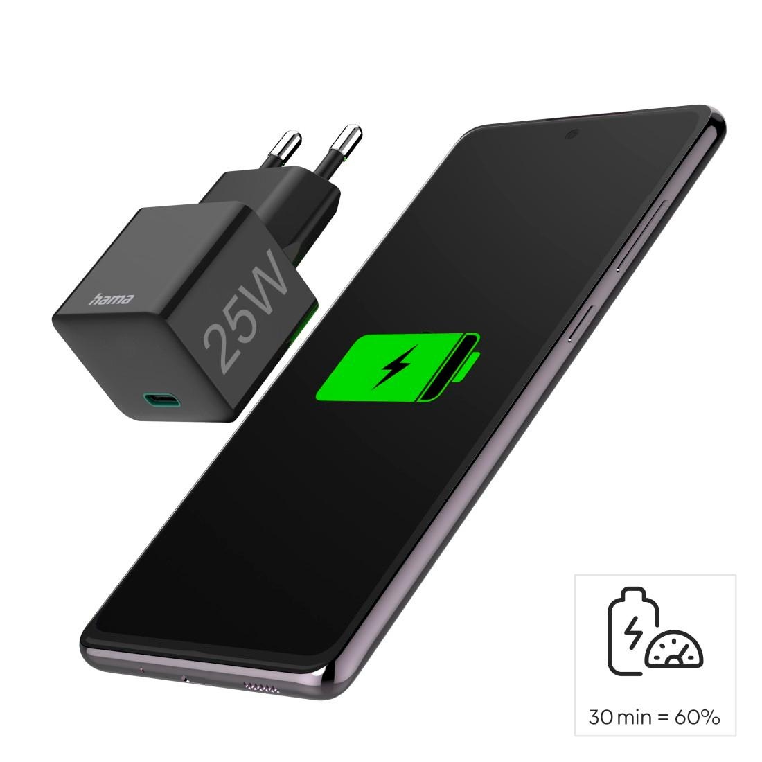 Hama USB-Ladegerät »Ladegerät 20 Watt, Schnellladegerät mit Power Delivery u. Quick Charge«