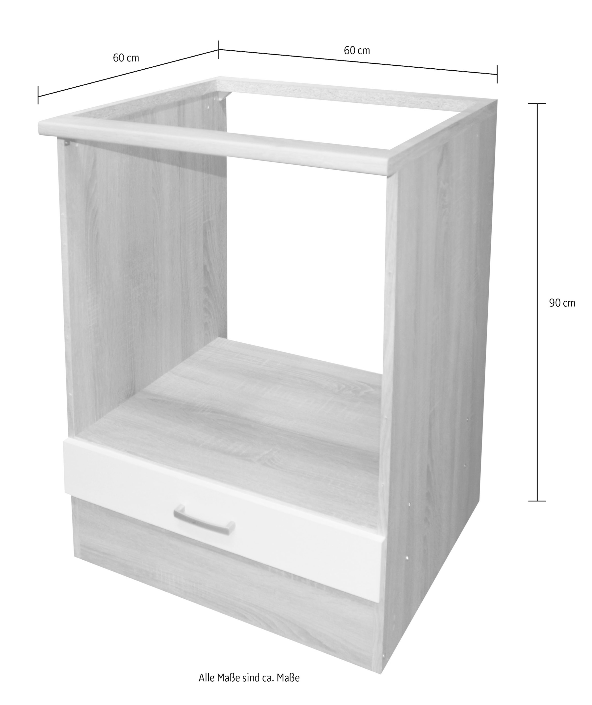 BASIC by Balculina Herdumbauschrank »Andy«, Breite 60 cm
