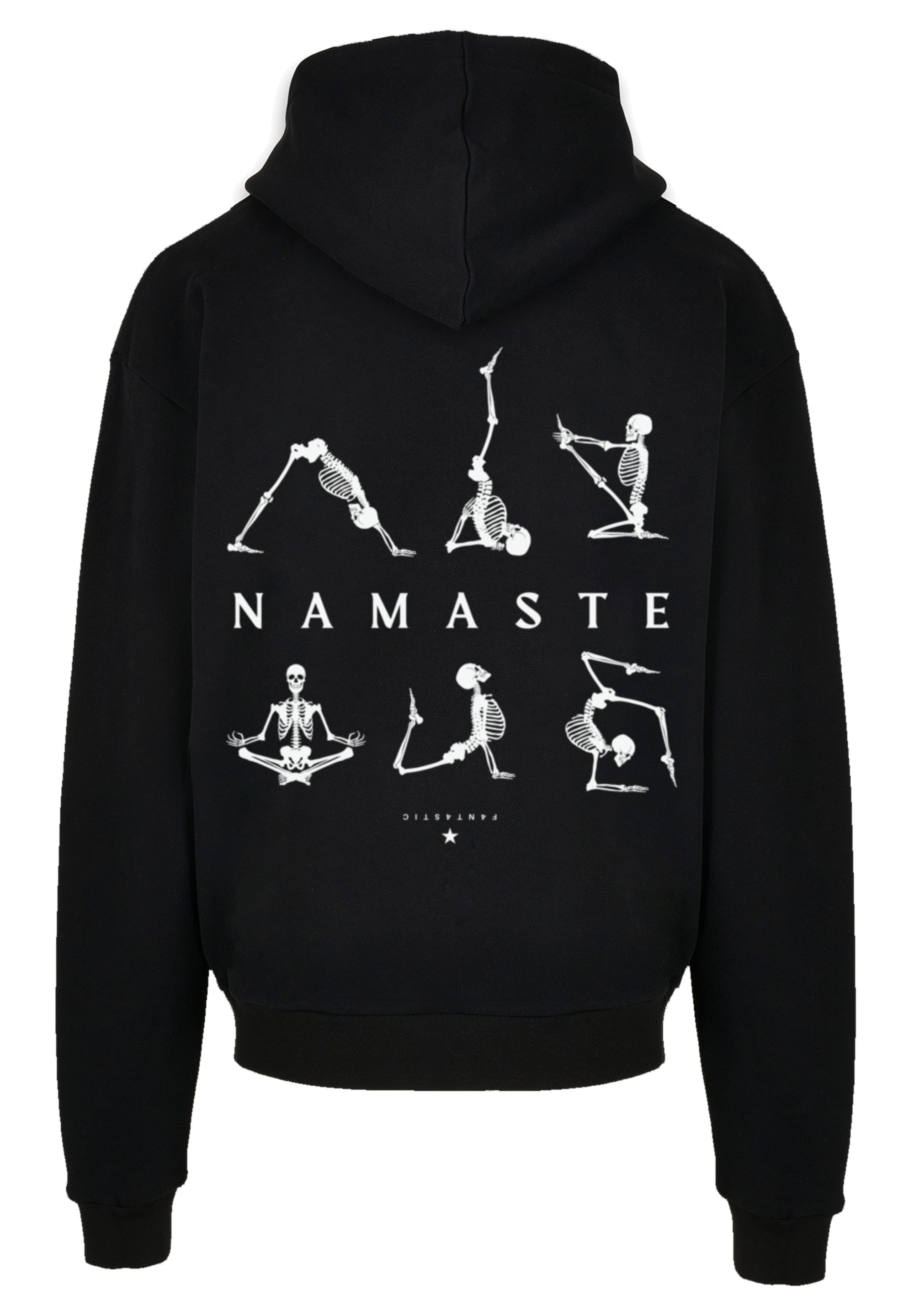 F4NT4STIC Kapuzenpullover »Namaste | für Skelett Print ▷ Halloween«, Yoga BAUR