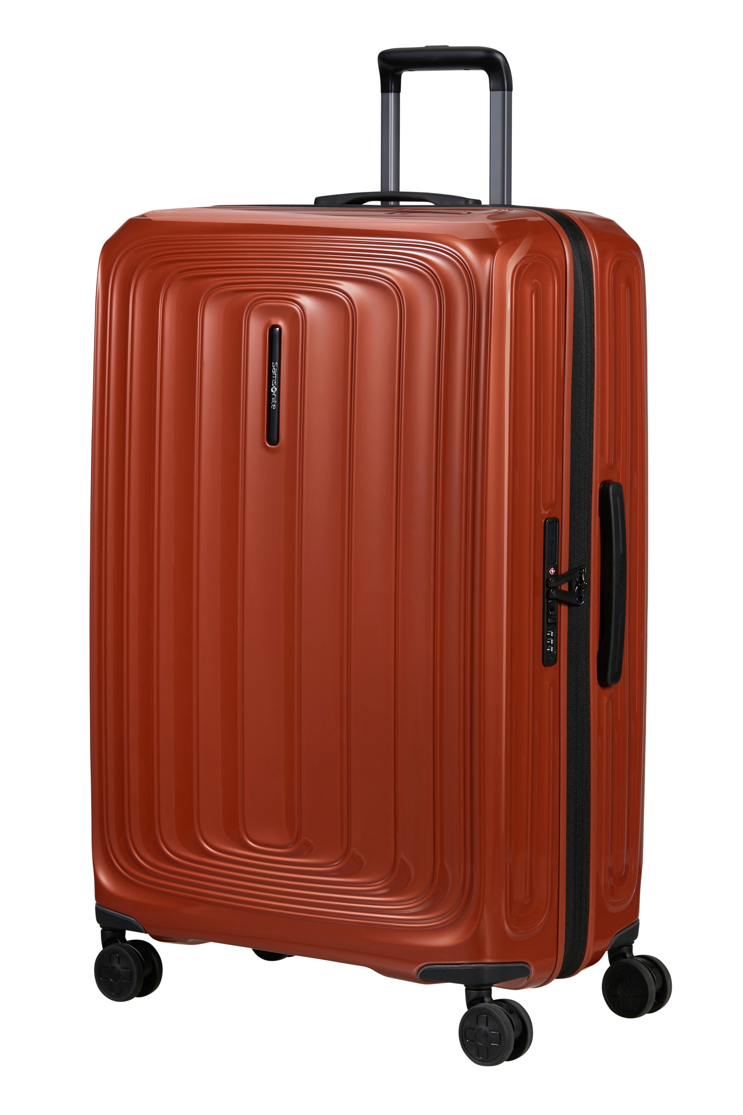 Samsonite "2WANDER" 125 l 4 Rollen aus robustem Polycarbonat, mit Adressetikett und Dehnfalte