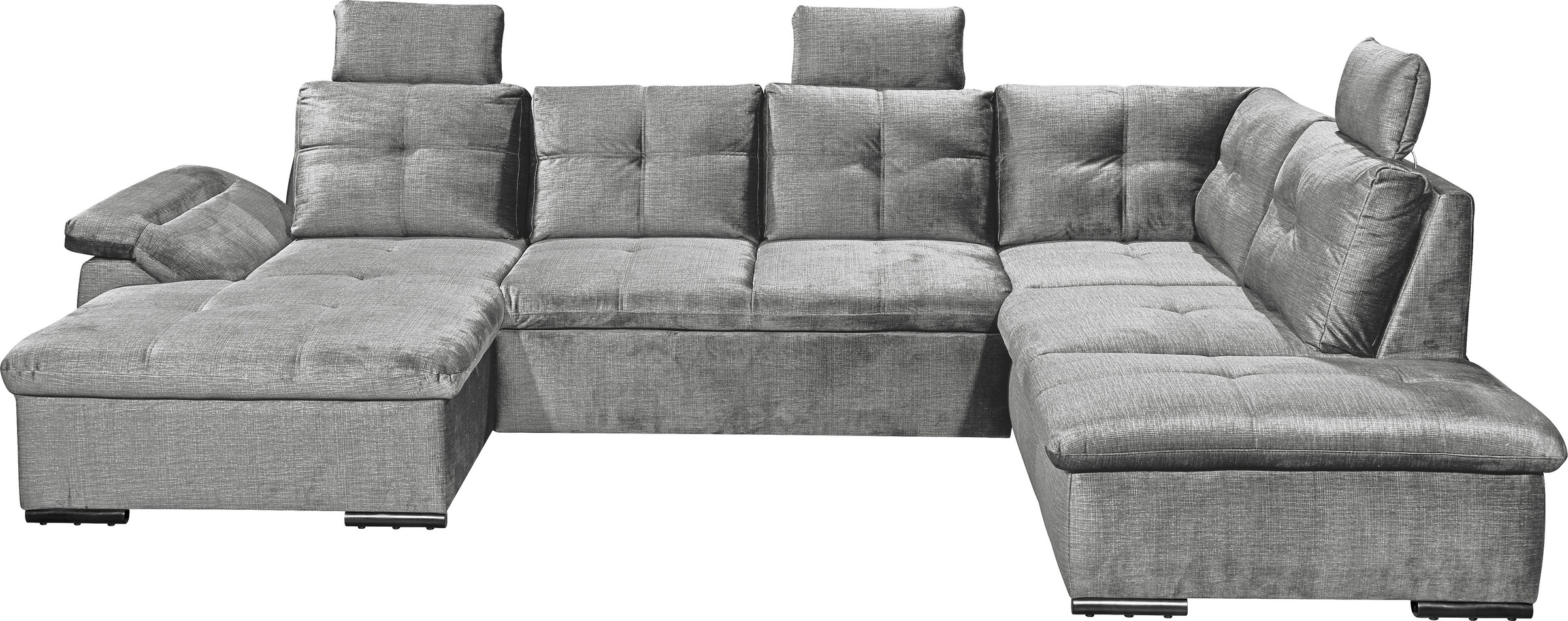 ED EXCITING DESIGN Wohnlandschaft "Alija U-Form" mit Bettfunktion, Bettkast günstig online kaufen