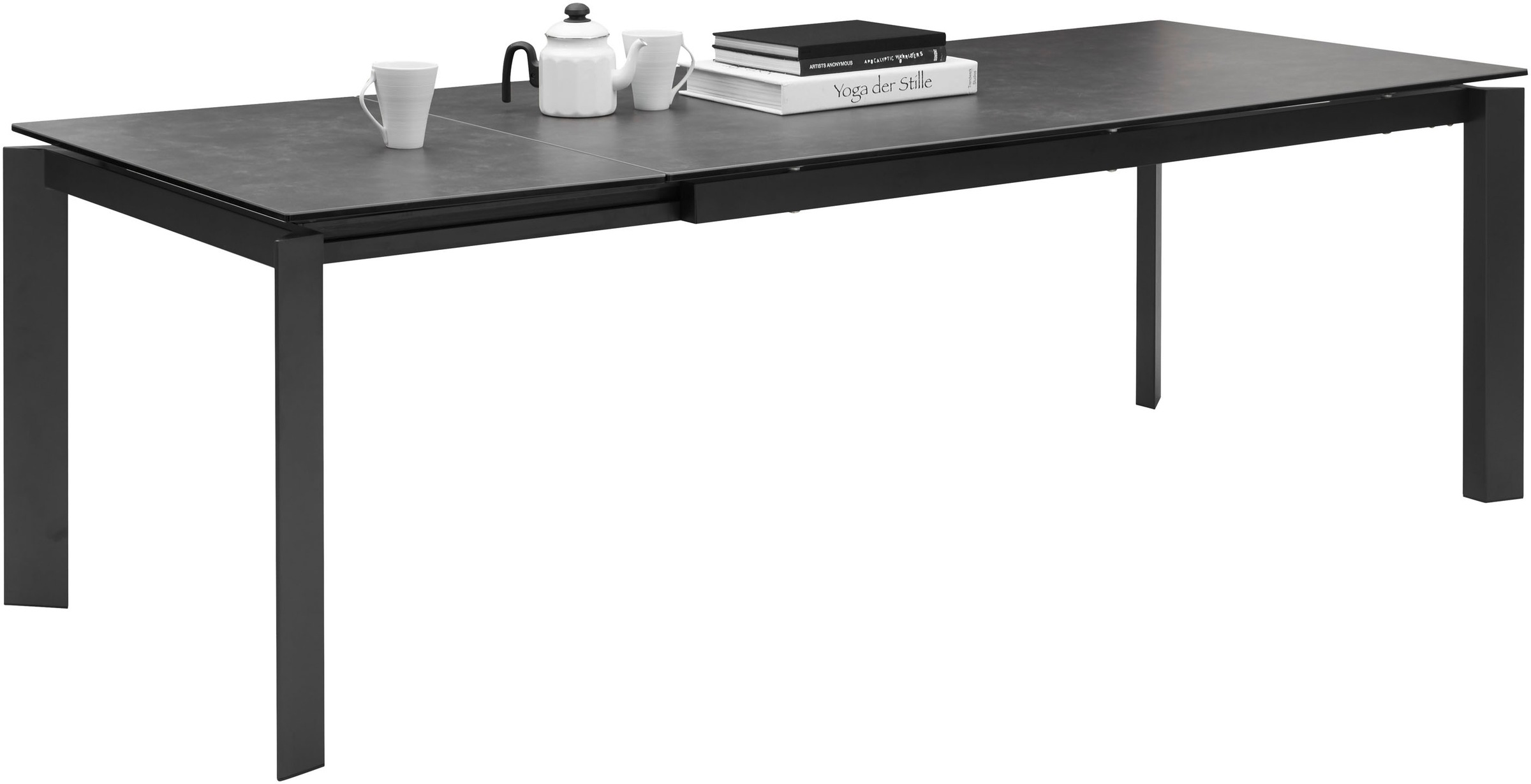 Stolkom Esstisch »Paul Esszimmertisch Keramik, ausziehbar auf 240 cm, BxHxT 180x76x95 cm«, Keramikoberfläche, Tischplatte ausziehbar von 180 auf 240 cm
